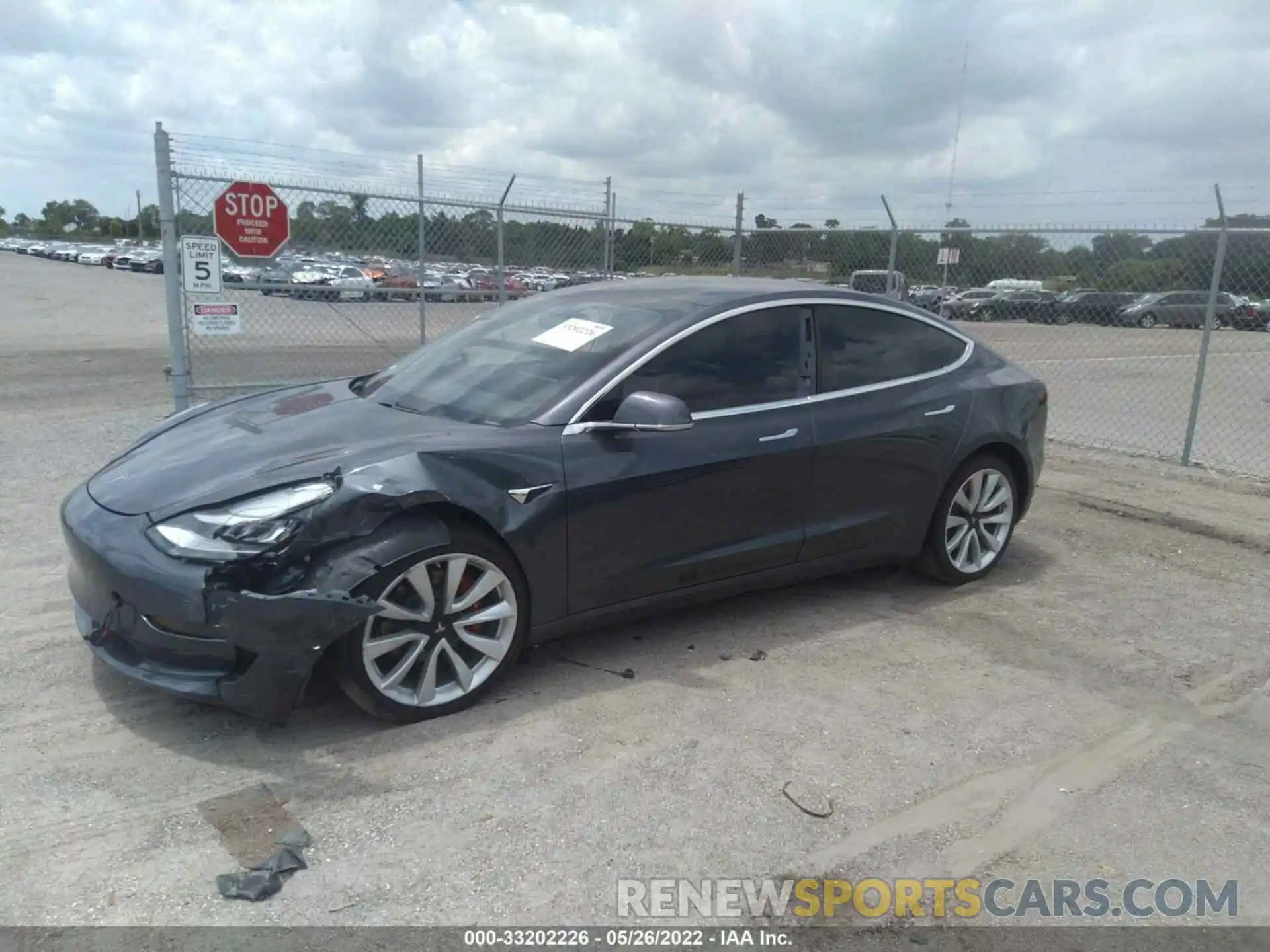 2 Photograph of a damaged car 5YJ3E1EA5KF417236 TESLA MODEL 3 2019