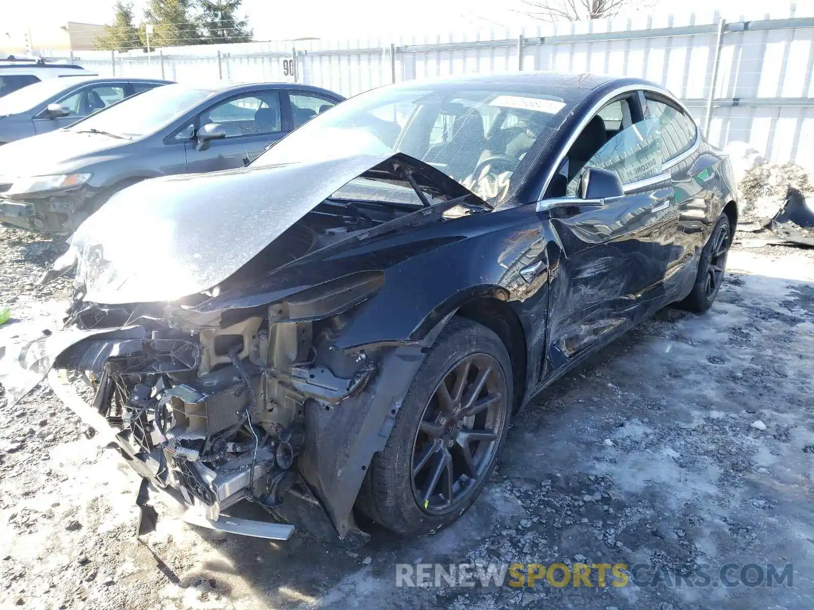 2 Фотография поврежденного автомобиля 5YJ3E1EA5KF422386 TESLA MODEL 3 2019