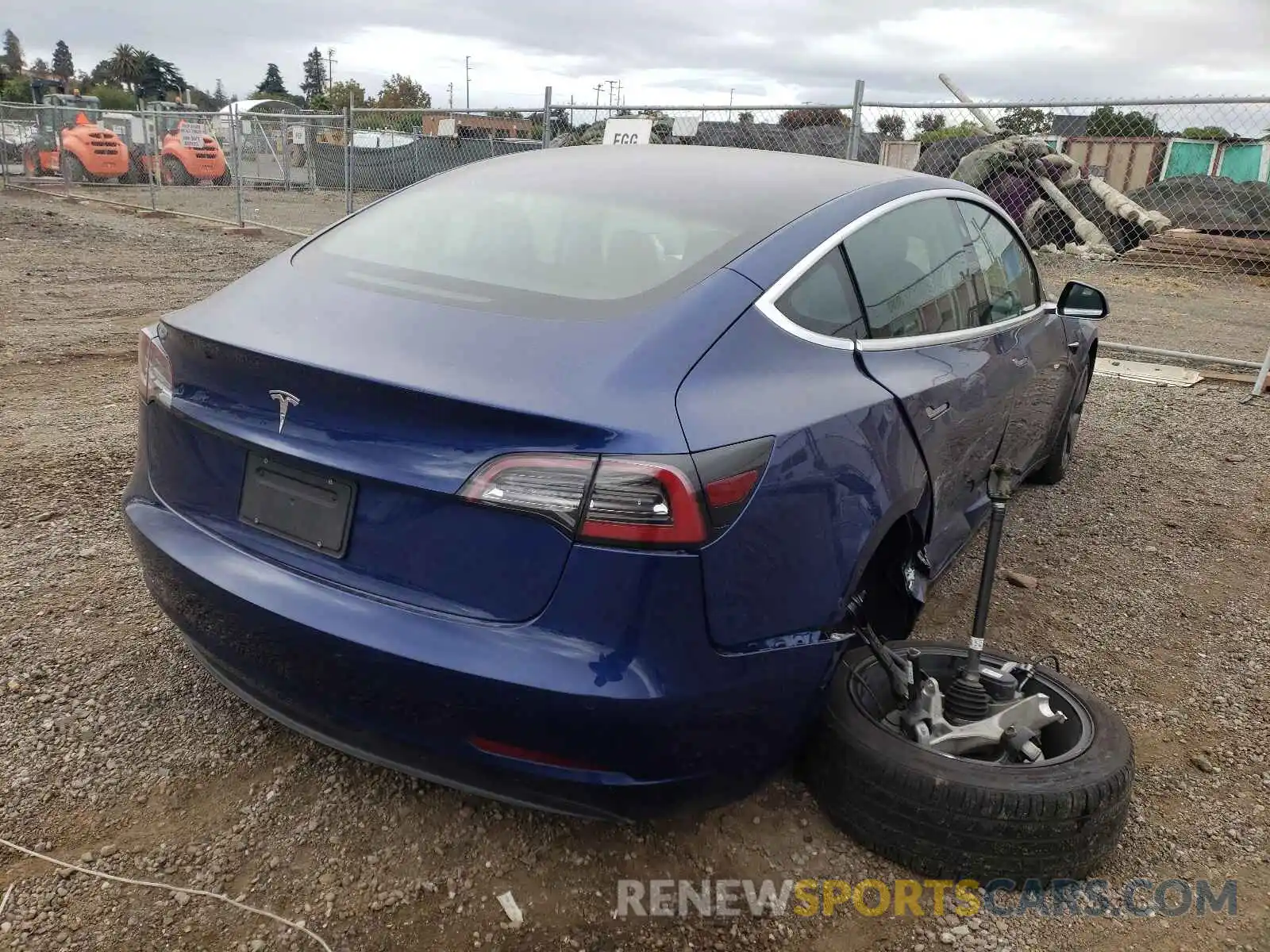 4 Photograph of a damaged car 5YJ3E1EA5KF427121 TESLA MODEL 3 2019