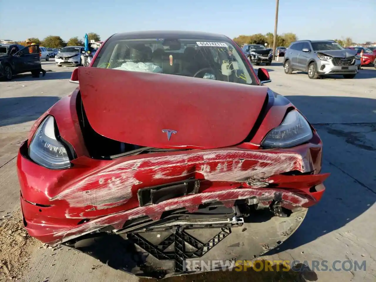 9 Photograph of a damaged car 5YJ3E1EA5KF428141 TESLA MODEL 3 2019