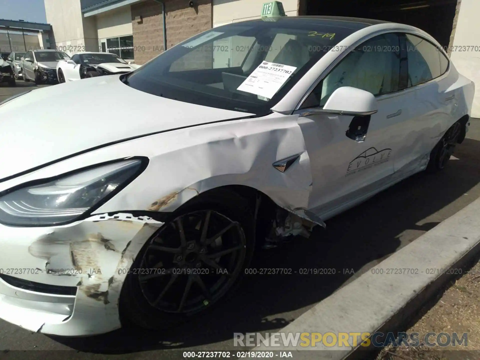 6 Photograph of a damaged car 5YJ3E1EA5KF431833 TESLA MODEL 3 2019