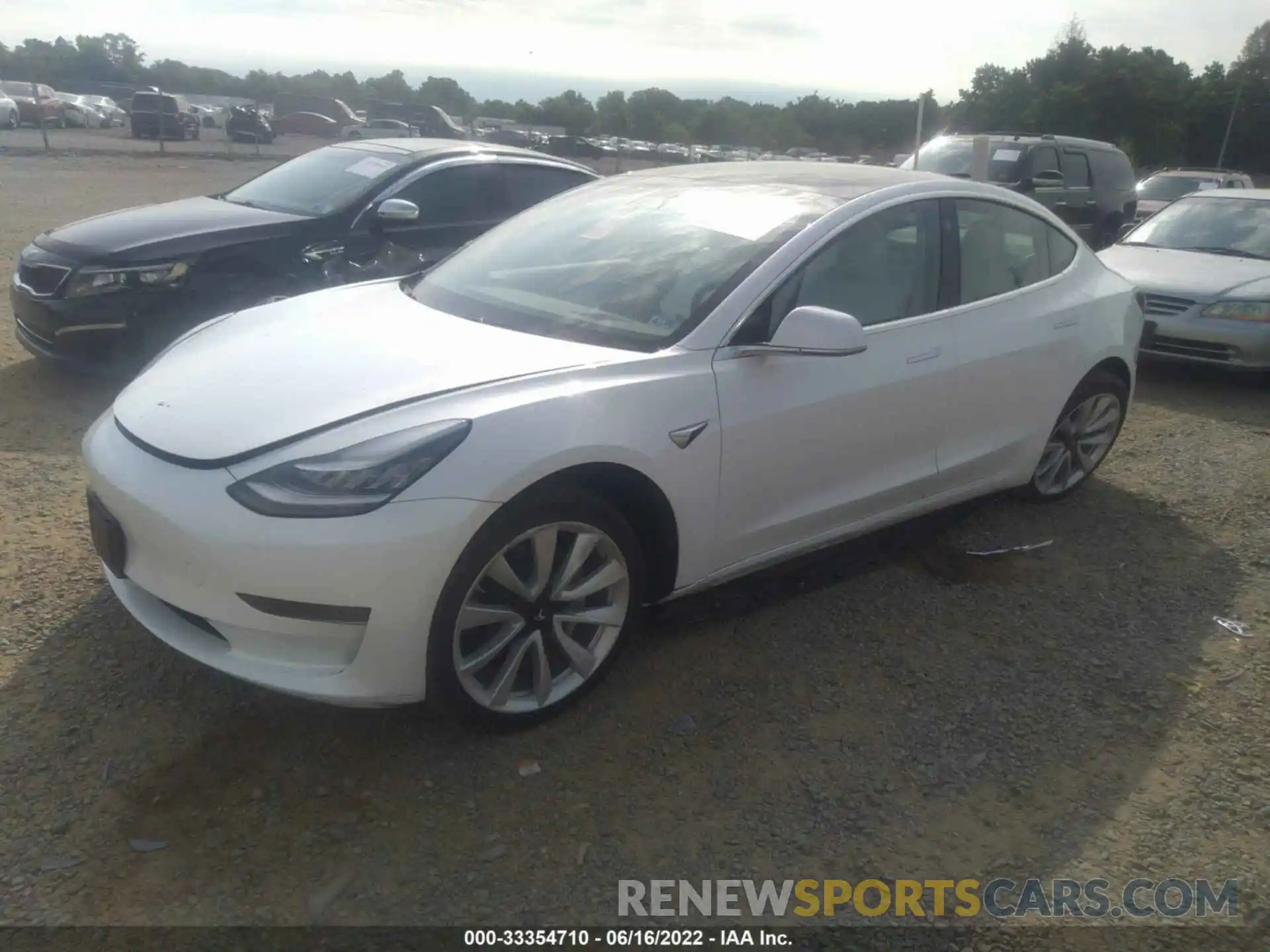 2 Photograph of a damaged car 5YJ3E1EA5KF432173 TESLA MODEL 3 2019