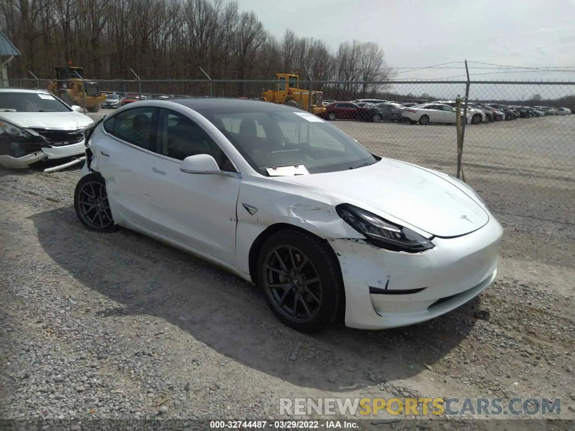 1 Photograph of a damaged car 5YJ3E1EA5KF436529 TESLA MODEL 3 2019