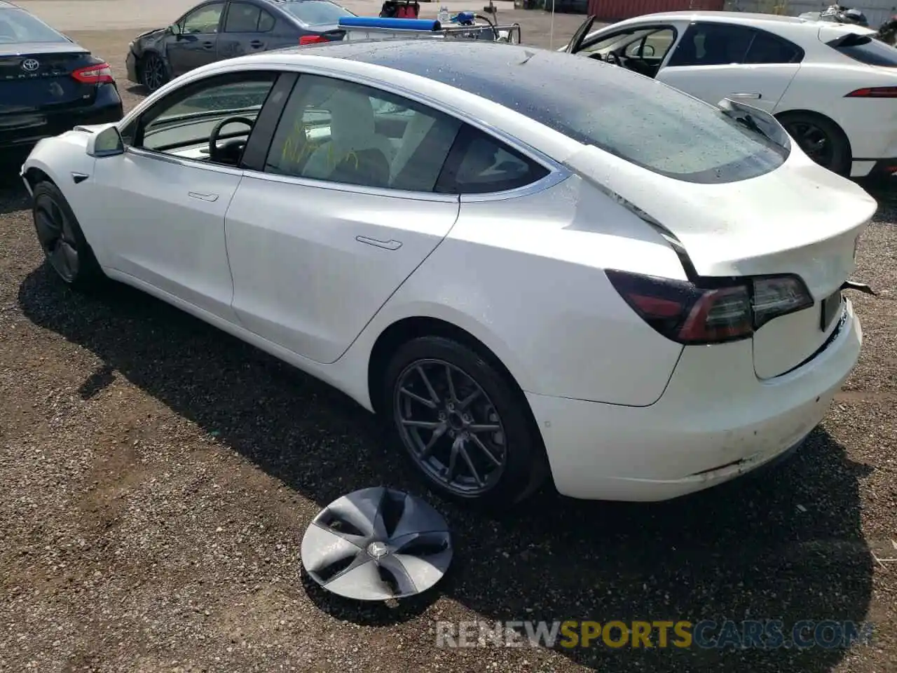 3 Photograph of a damaged car 5YJ3E1EA5KF438720 TESLA MODEL 3 2019