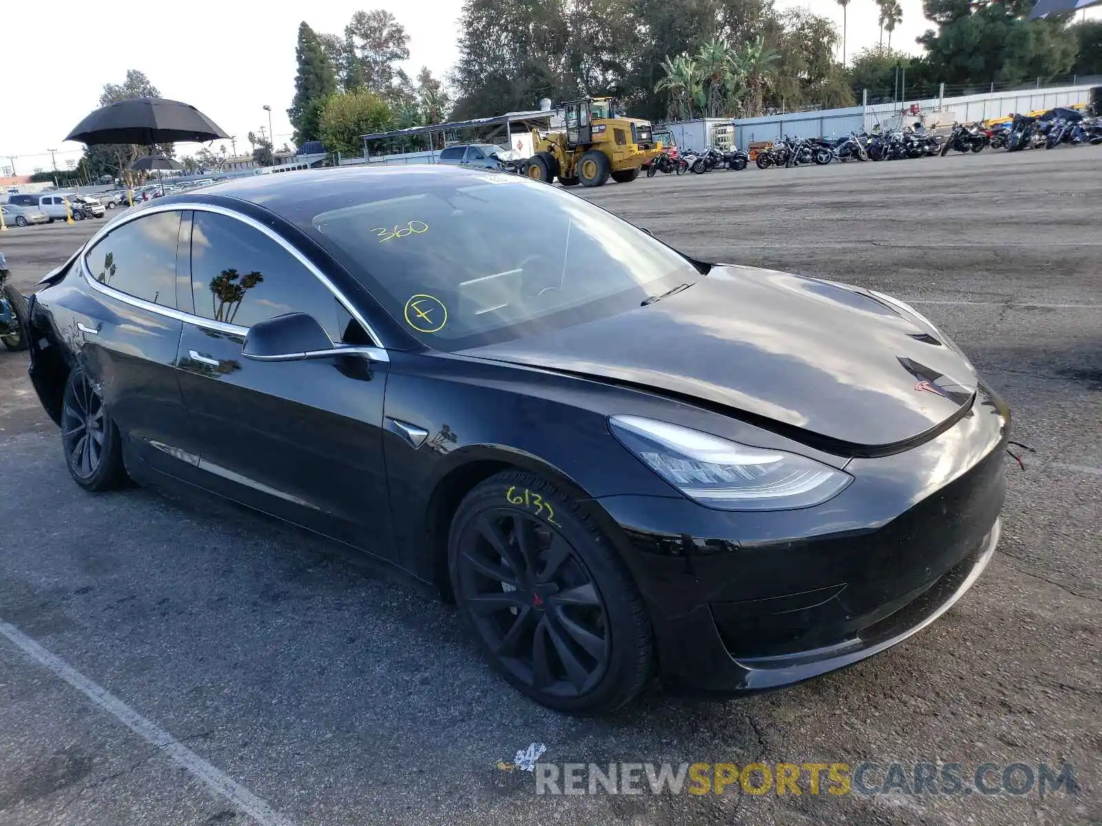 1 Photograph of a damaged car 5YJ3E1EA5KF441455 TESLA MODEL 3 2019