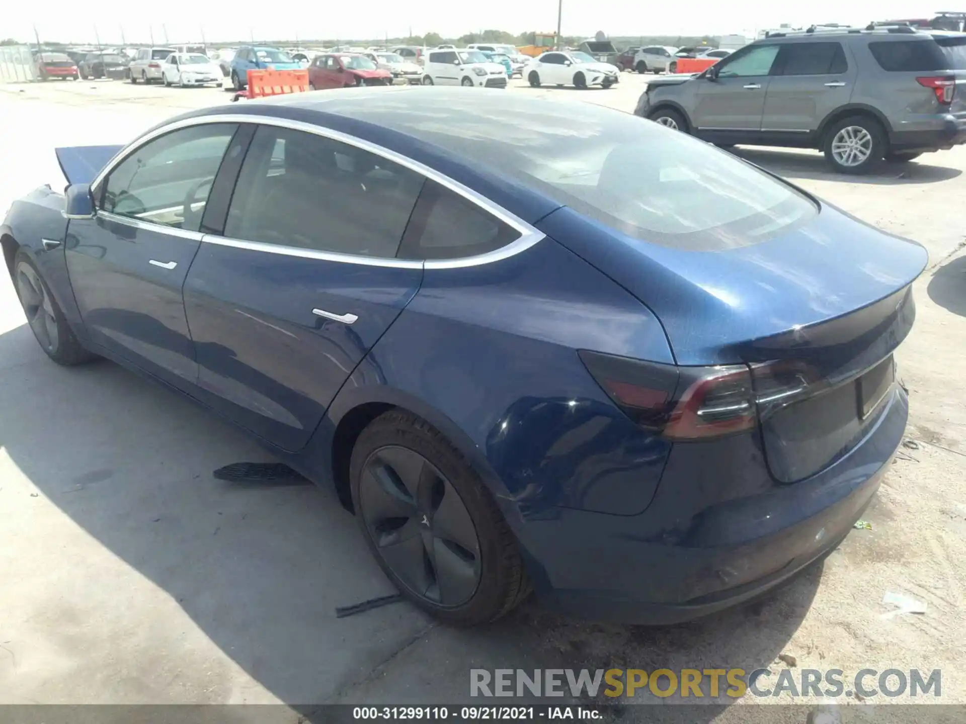 3 Photograph of a damaged car 5YJ3E1EA5KF476139 TESLA MODEL 3 2019