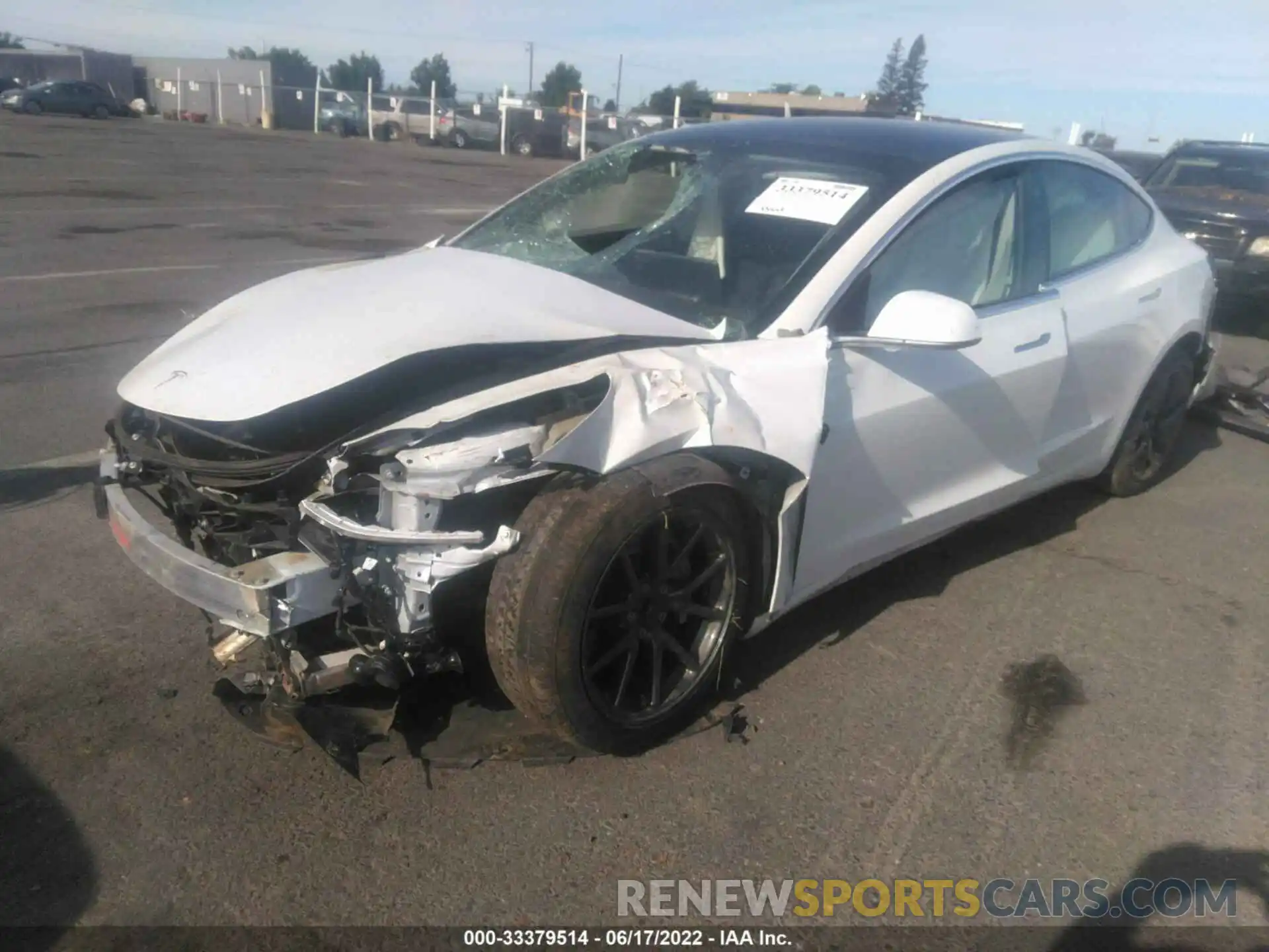 2 Photograph of a damaged car 5YJ3E1EA5KF485729 TESLA MODEL 3 2019