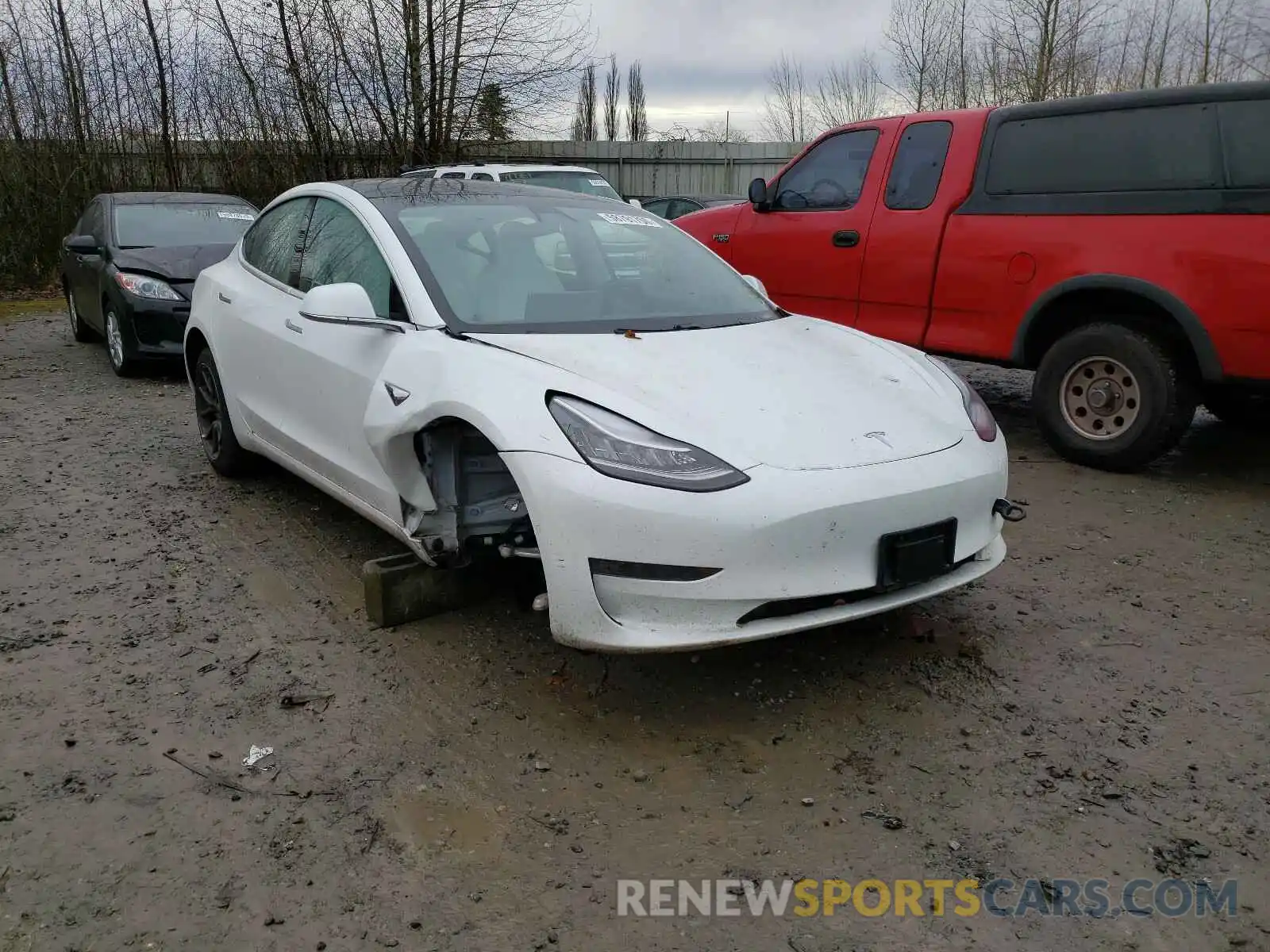 1 Photograph of a damaged car 5YJ3E1EA5KF509415 TESLA MODEL 3 2019