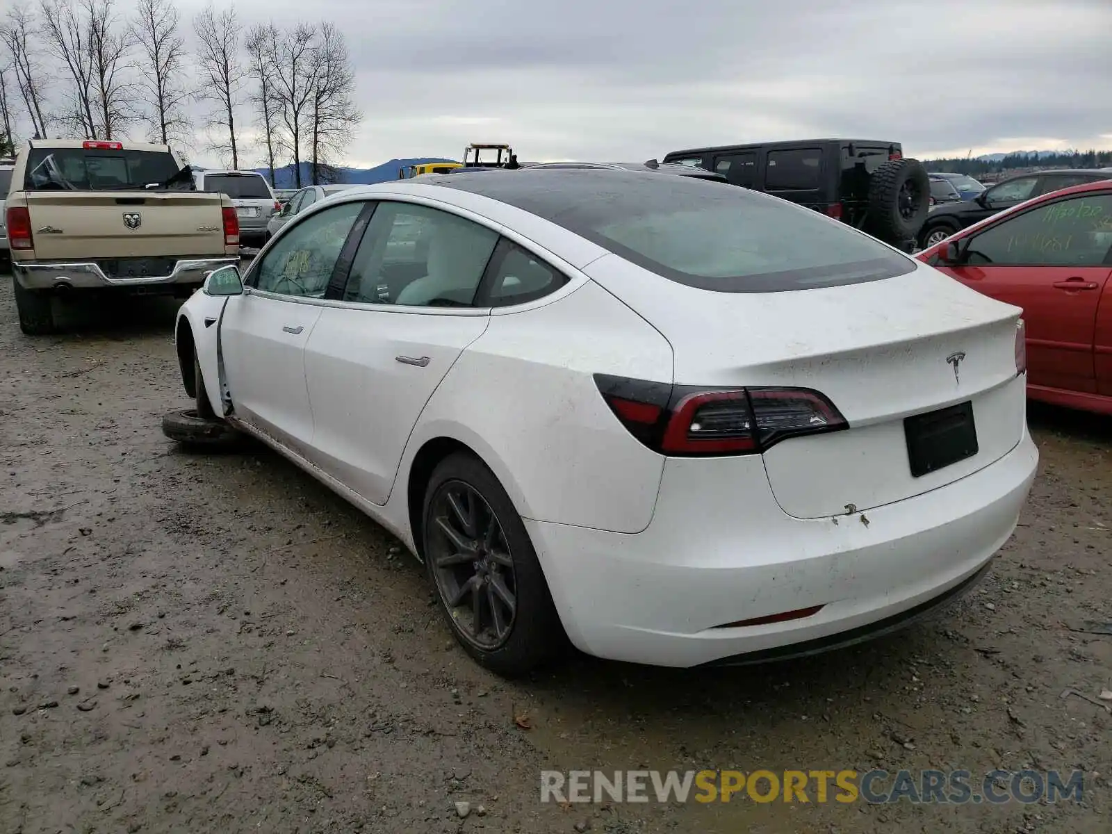 3 Photograph of a damaged car 5YJ3E1EA5KF509415 TESLA MODEL 3 2019