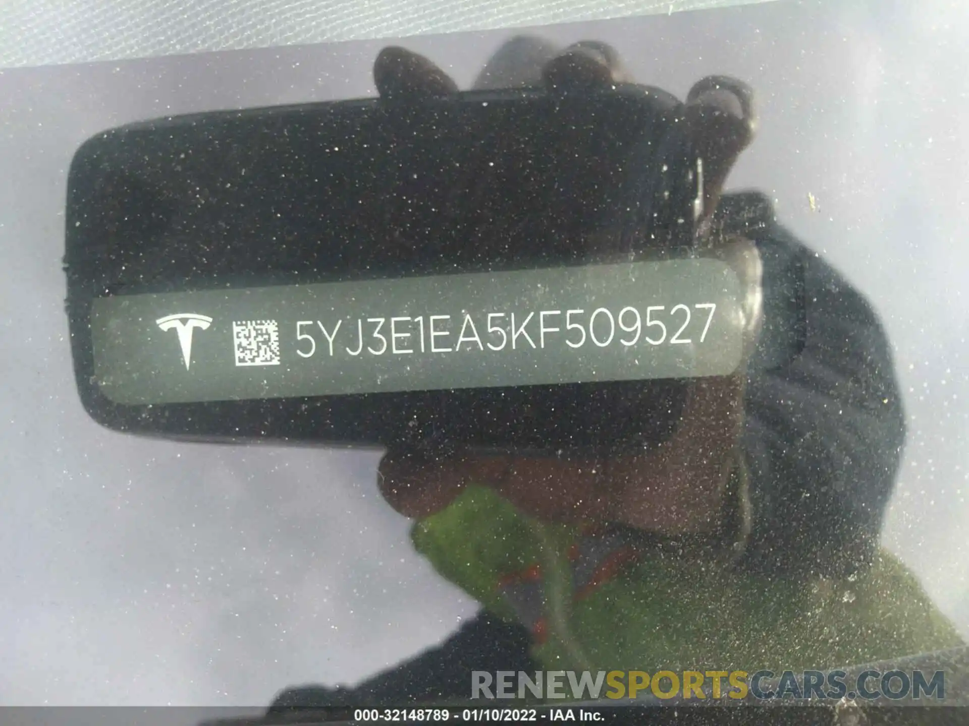 9 Photograph of a damaged car 5YJ3E1EA5KF509527 TESLA MODEL 3 2019