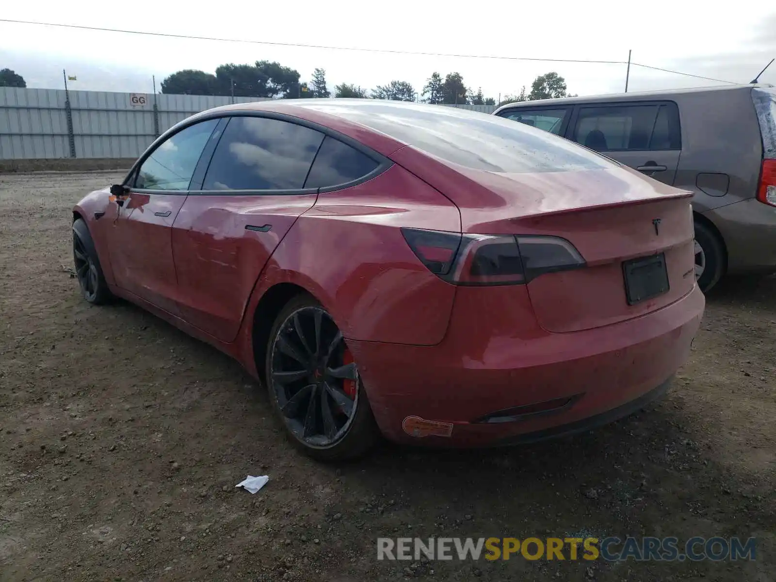 3 Photograph of a damaged car 5YJ3E1EA5KF536842 TESLA MODEL 3 2019