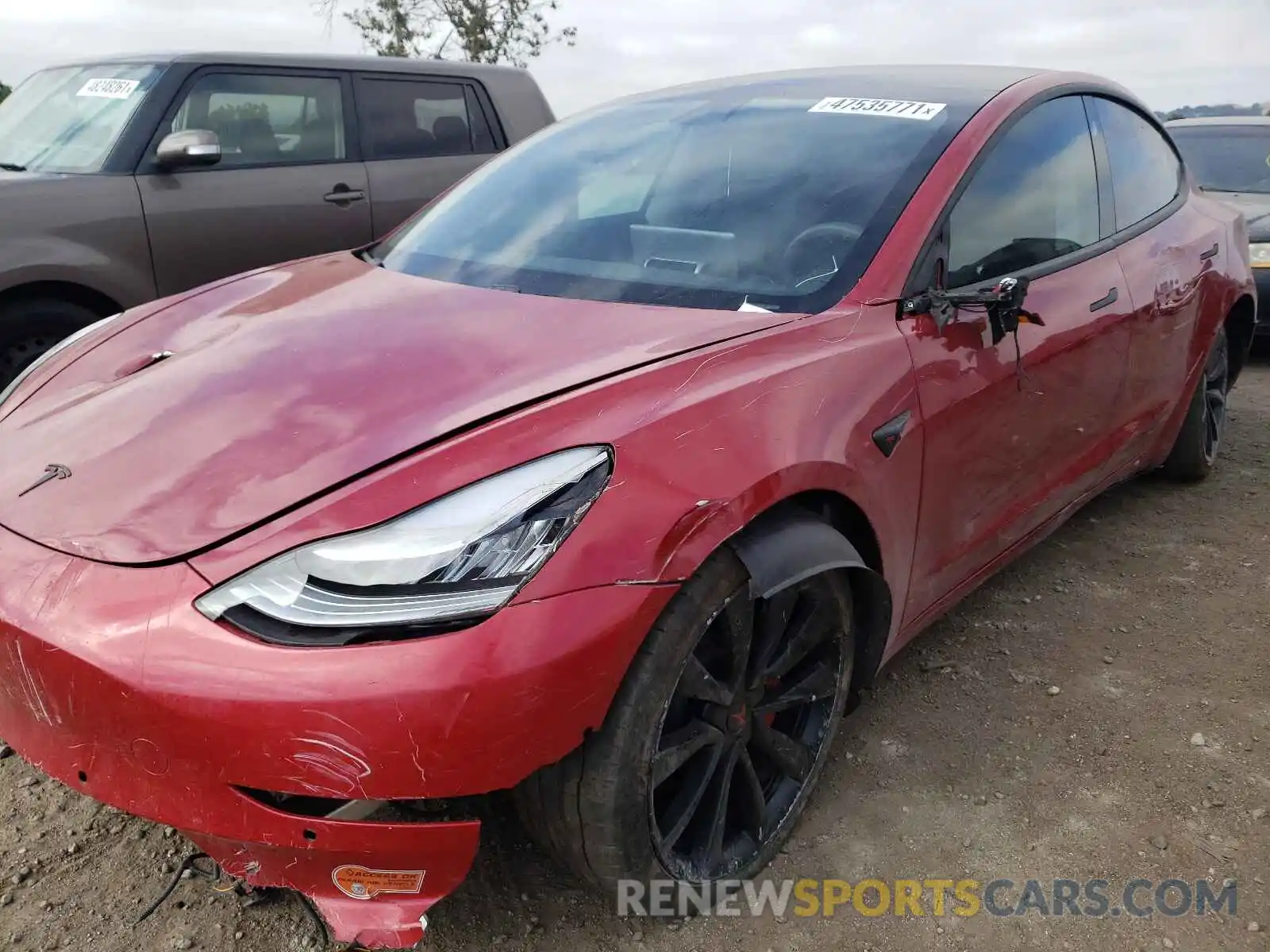 9 Photograph of a damaged car 5YJ3E1EA5KF536842 TESLA MODEL 3 2019