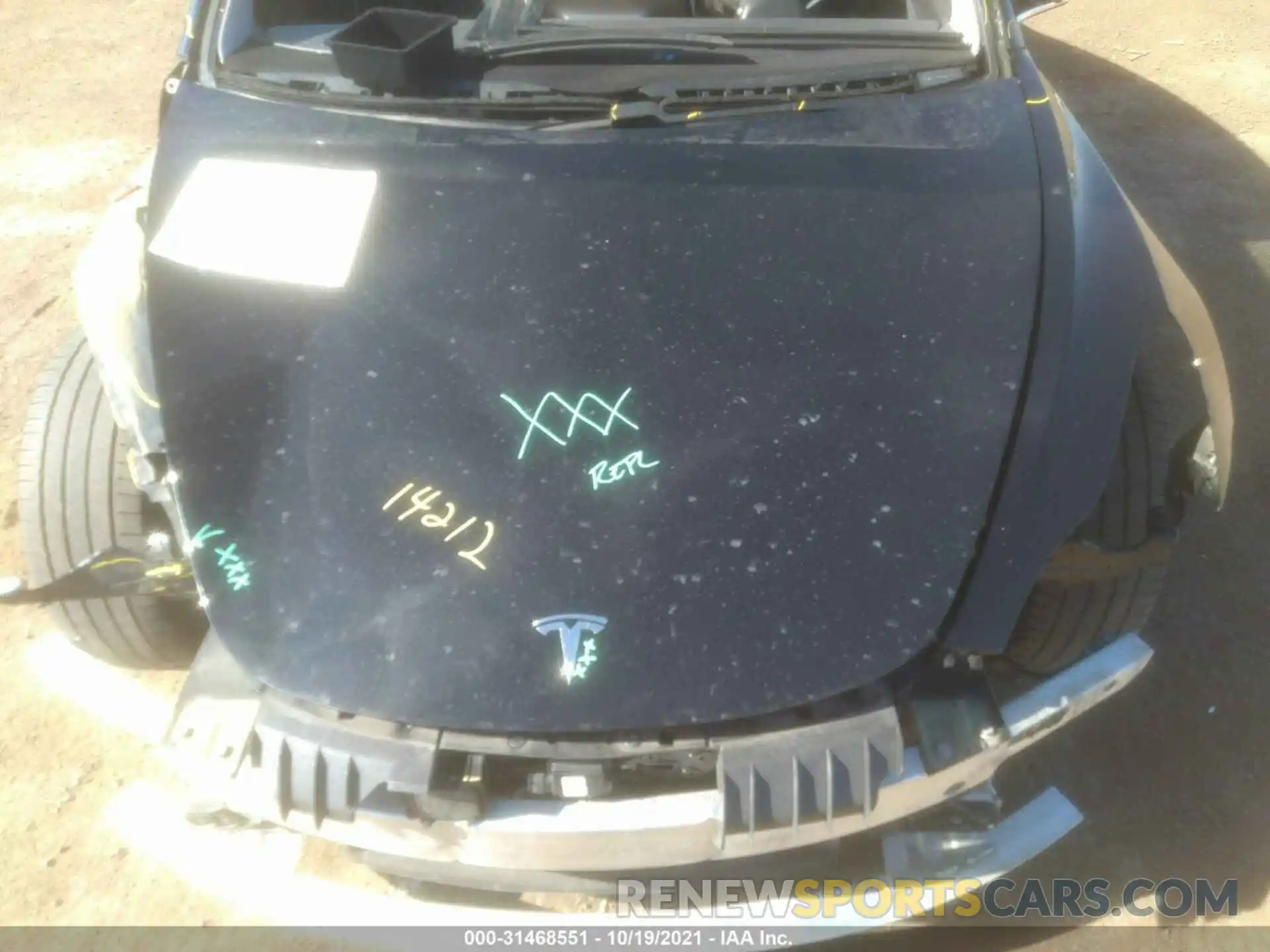 10 Photograph of a damaged car 5YJ3E1EA6KF190073 TESLA MODEL 3 2019