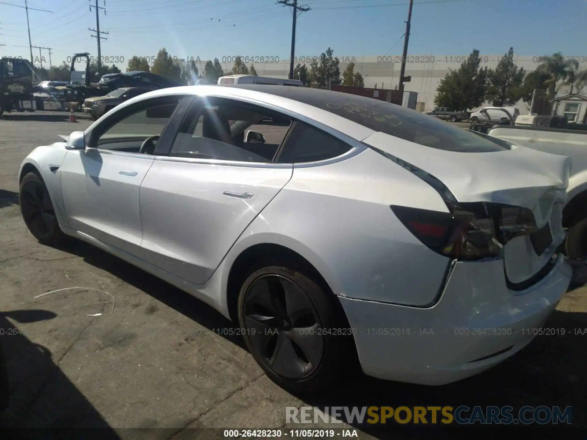 3 Photograph of a damaged car 5YJ3E1EA6KF190493 TESLA MODEL 3 2019