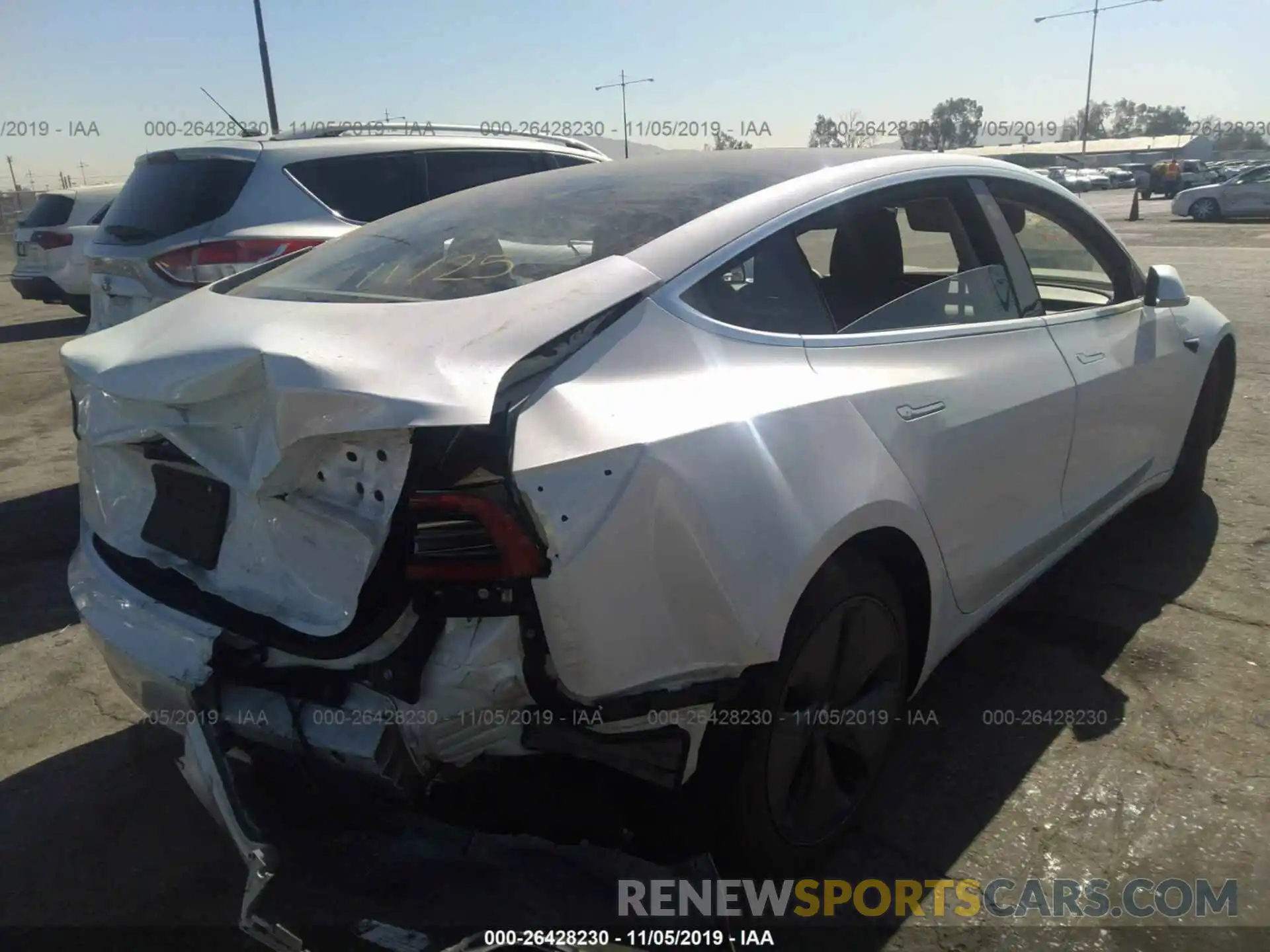 4 Photograph of a damaged car 5YJ3E1EA6KF190493 TESLA MODEL 3 2019