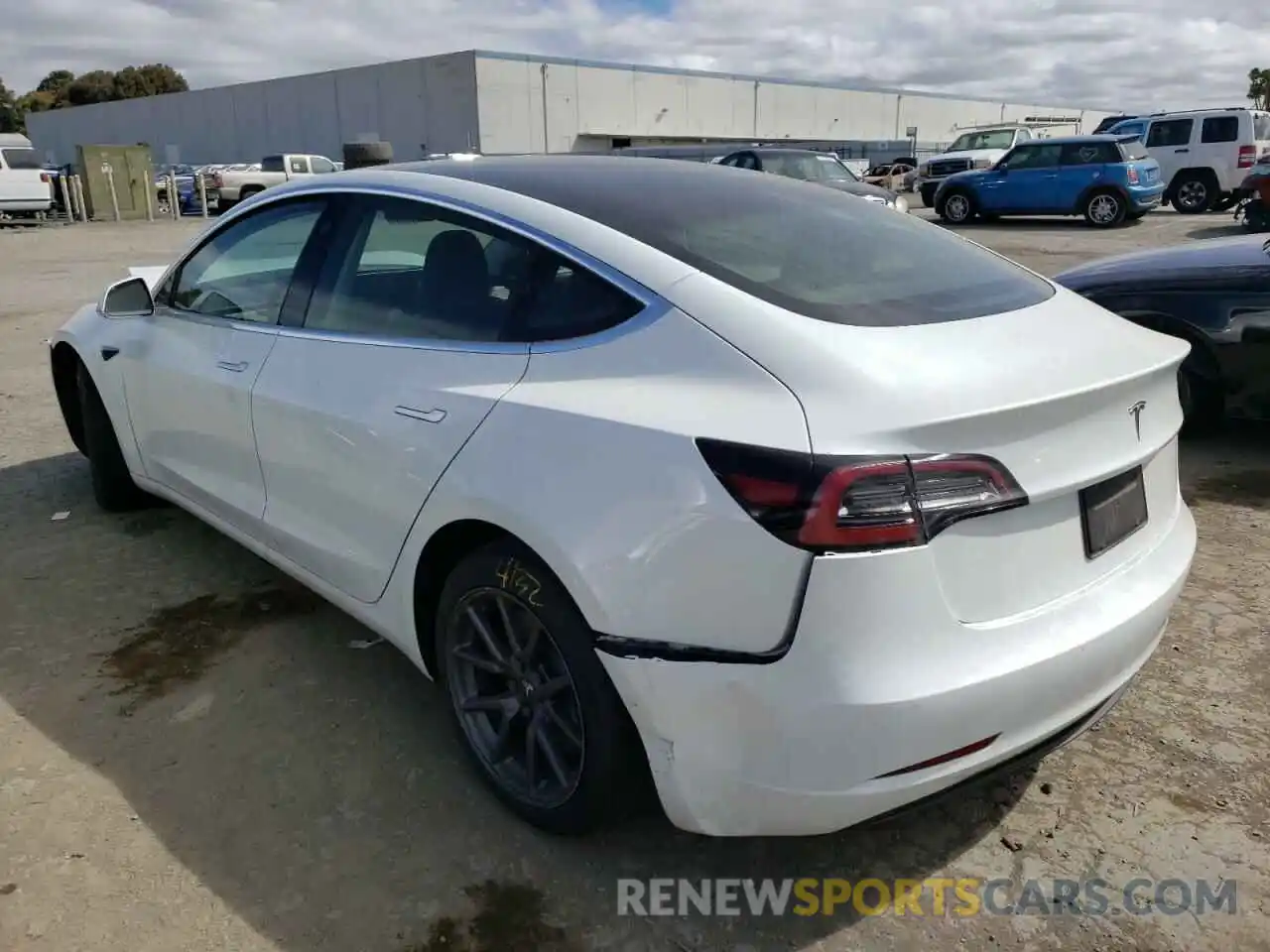 3 Photograph of a damaged car 5YJ3E1EA6KF190591 TESLA MODEL 3 2019