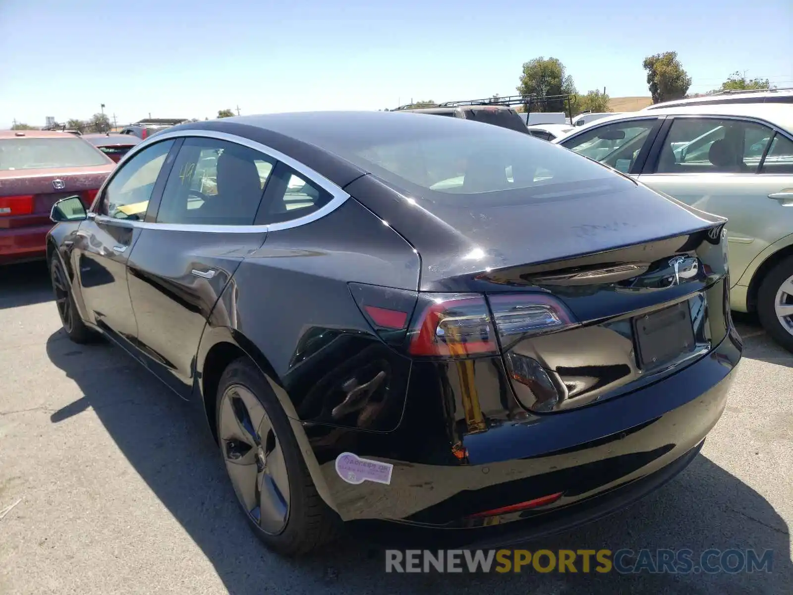 3 Photograph of a damaged car 5YJ3E1EA6KF193085 TESLA MODEL 3 2019