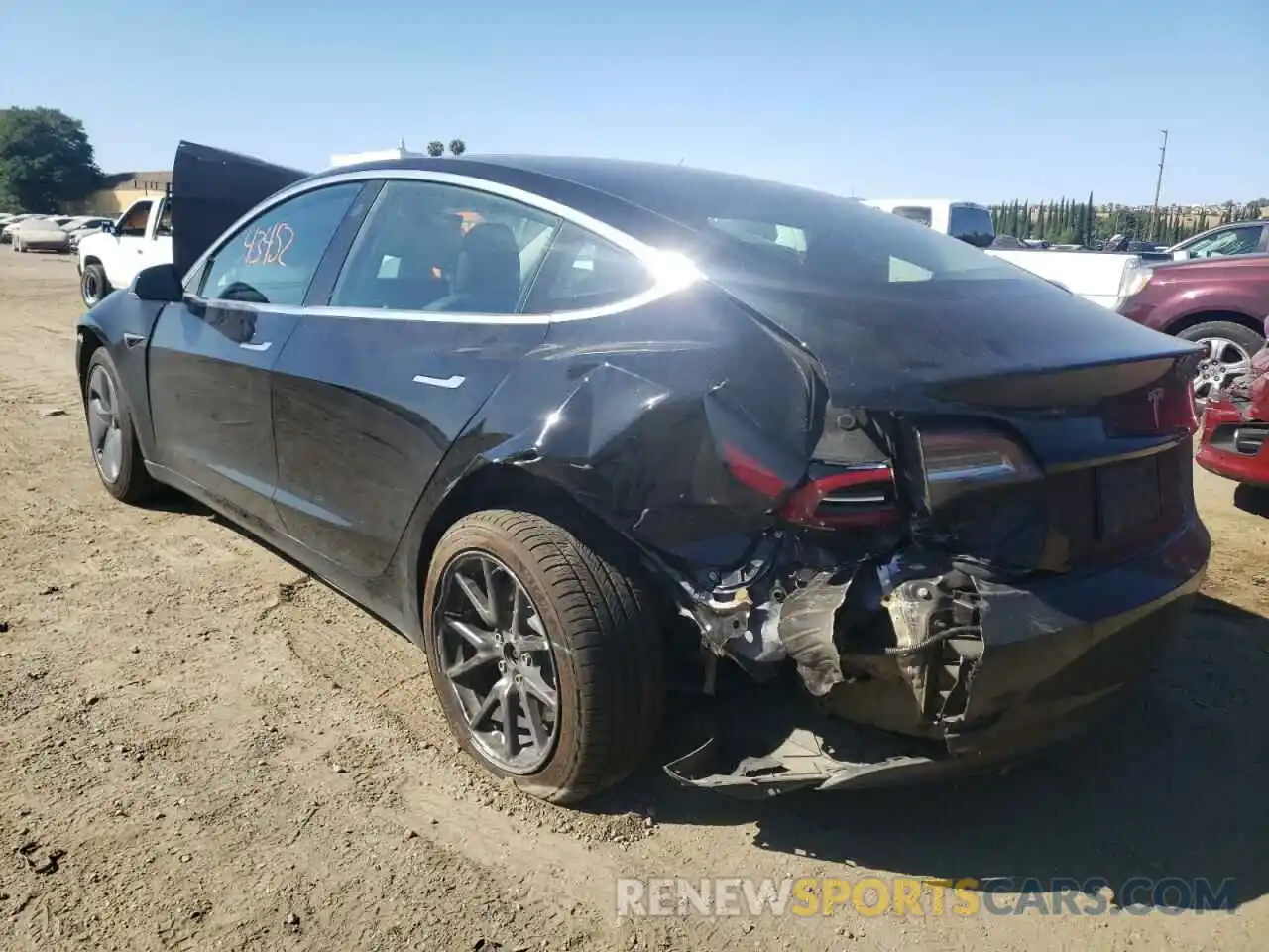 3 Photograph of a damaged car 5YJ3E1EA6KF297267 TESLA MODEL 3 2019