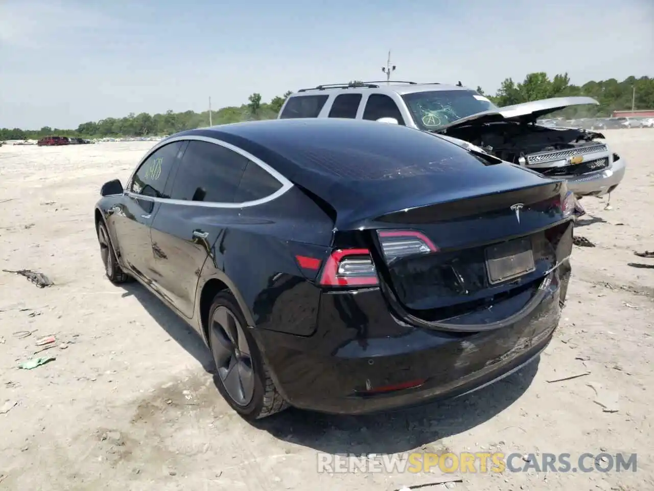 3 Photograph of a damaged car 5YJ3E1EA6KF298015 TESLA MODEL 3 2019