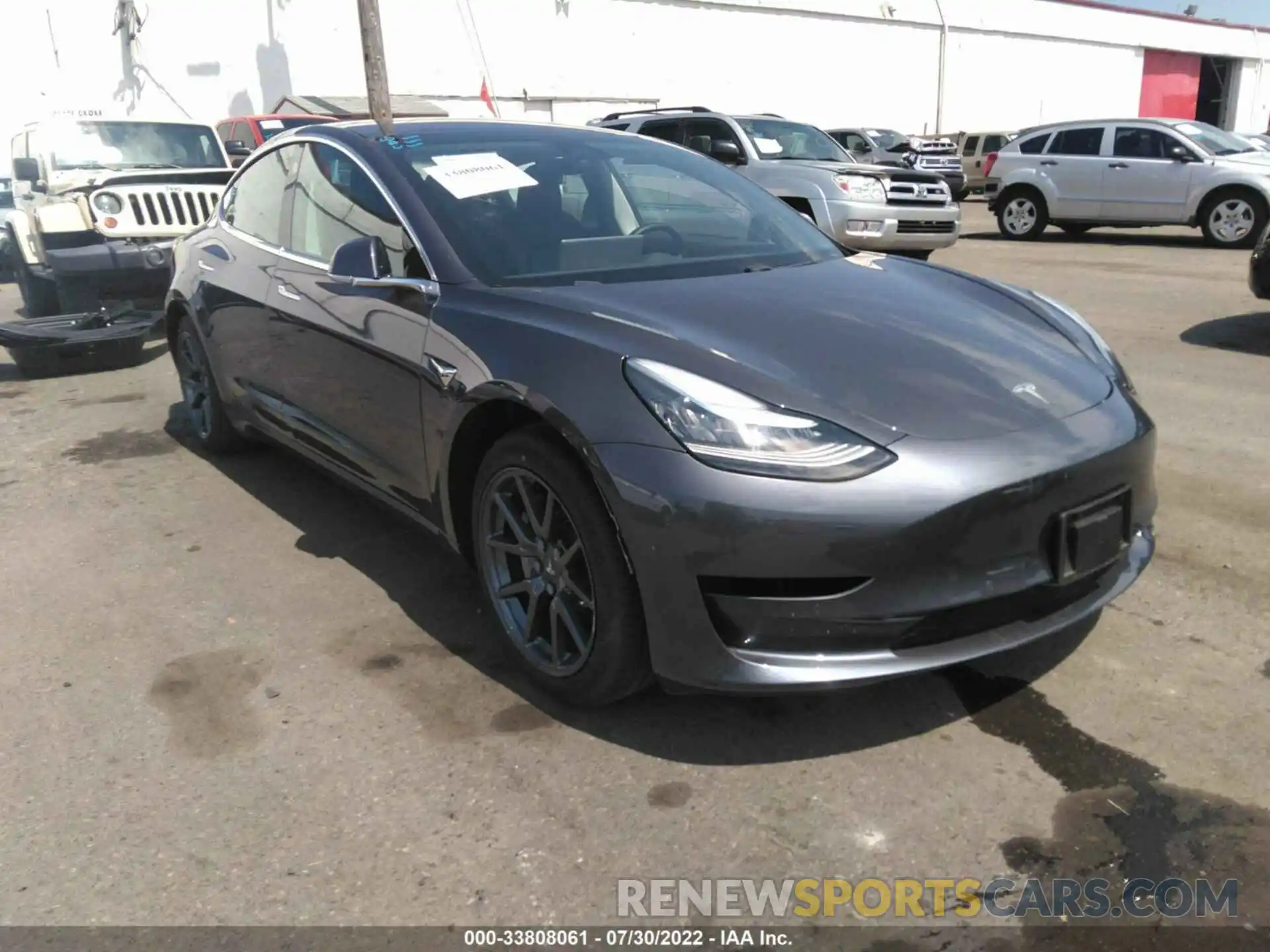 1 Photograph of a damaged car 5YJ3E1EA6KF298323 TESLA MODEL 3 2019