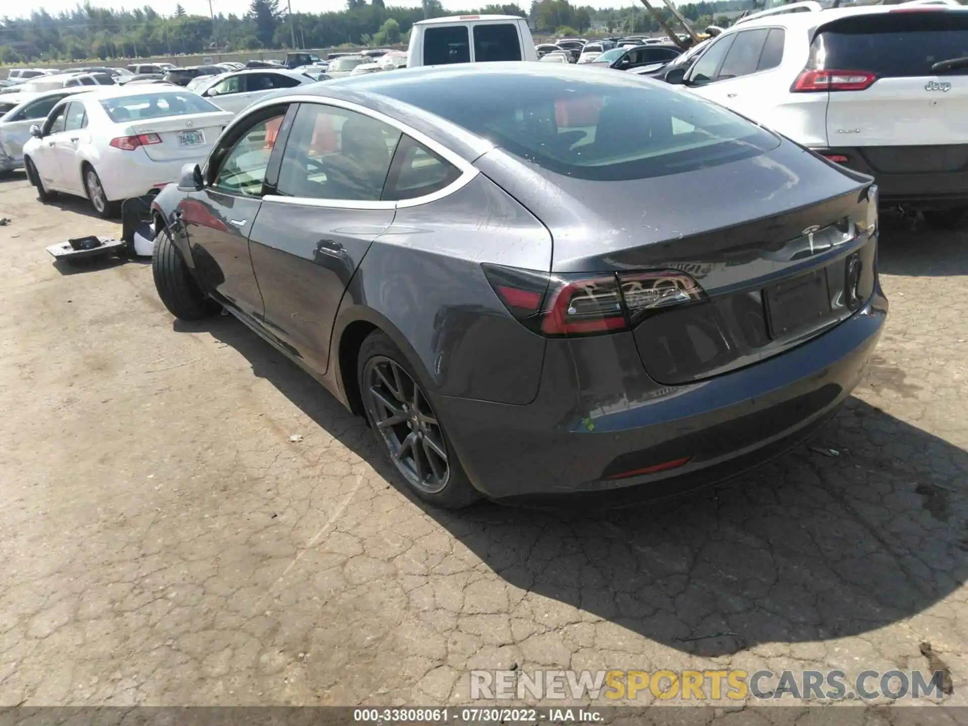 3 Photograph of a damaged car 5YJ3E1EA6KF298323 TESLA MODEL 3 2019