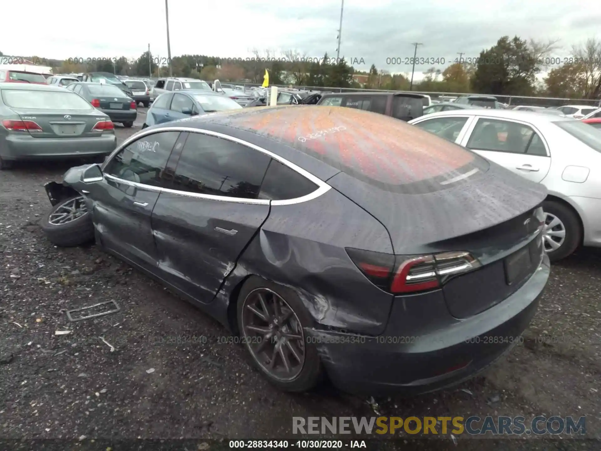 3 Photograph of a damaged car 5YJ3E1EA6KF298760 TESLA MODEL 3 2019