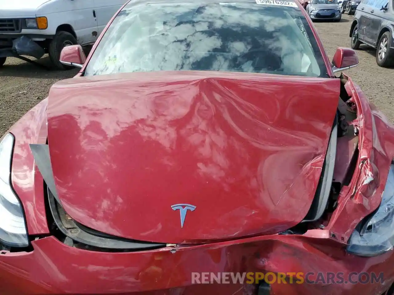 7 Photograph of a damaged car 5YJ3E1EA6KF298998 TESLA MODEL 3 2019