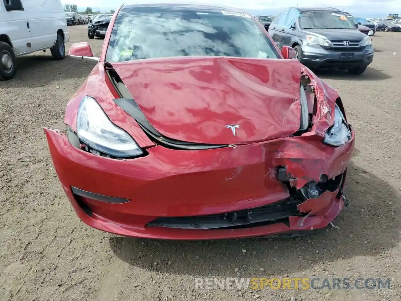 9 Photograph of a damaged car 5YJ3E1EA6KF298998 TESLA MODEL 3 2019