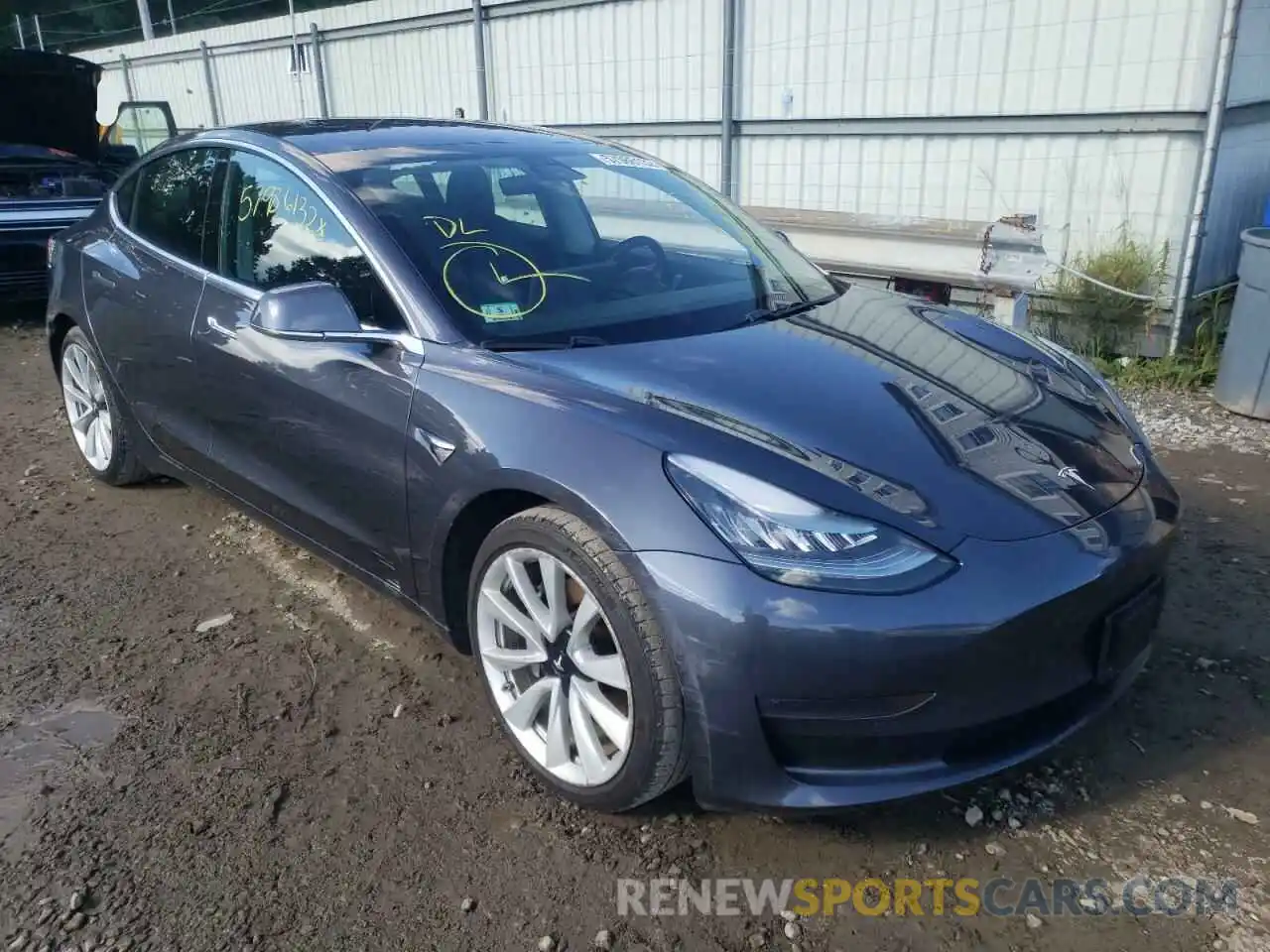 1 Photograph of a damaged car 5YJ3E1EA6KF300930 TESLA MODEL 3 2019