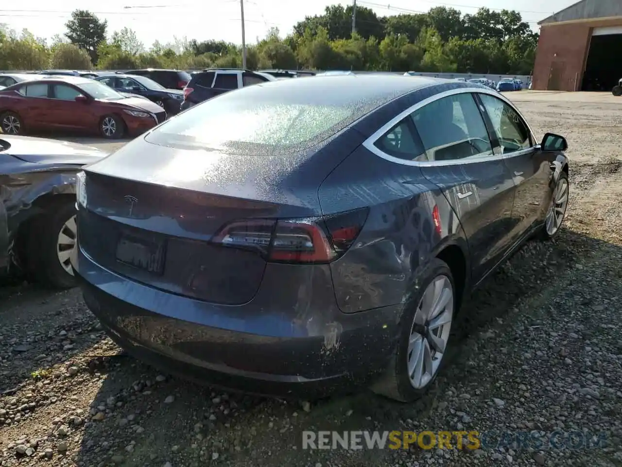 4 Photograph of a damaged car 5YJ3E1EA6KF300930 TESLA MODEL 3 2019