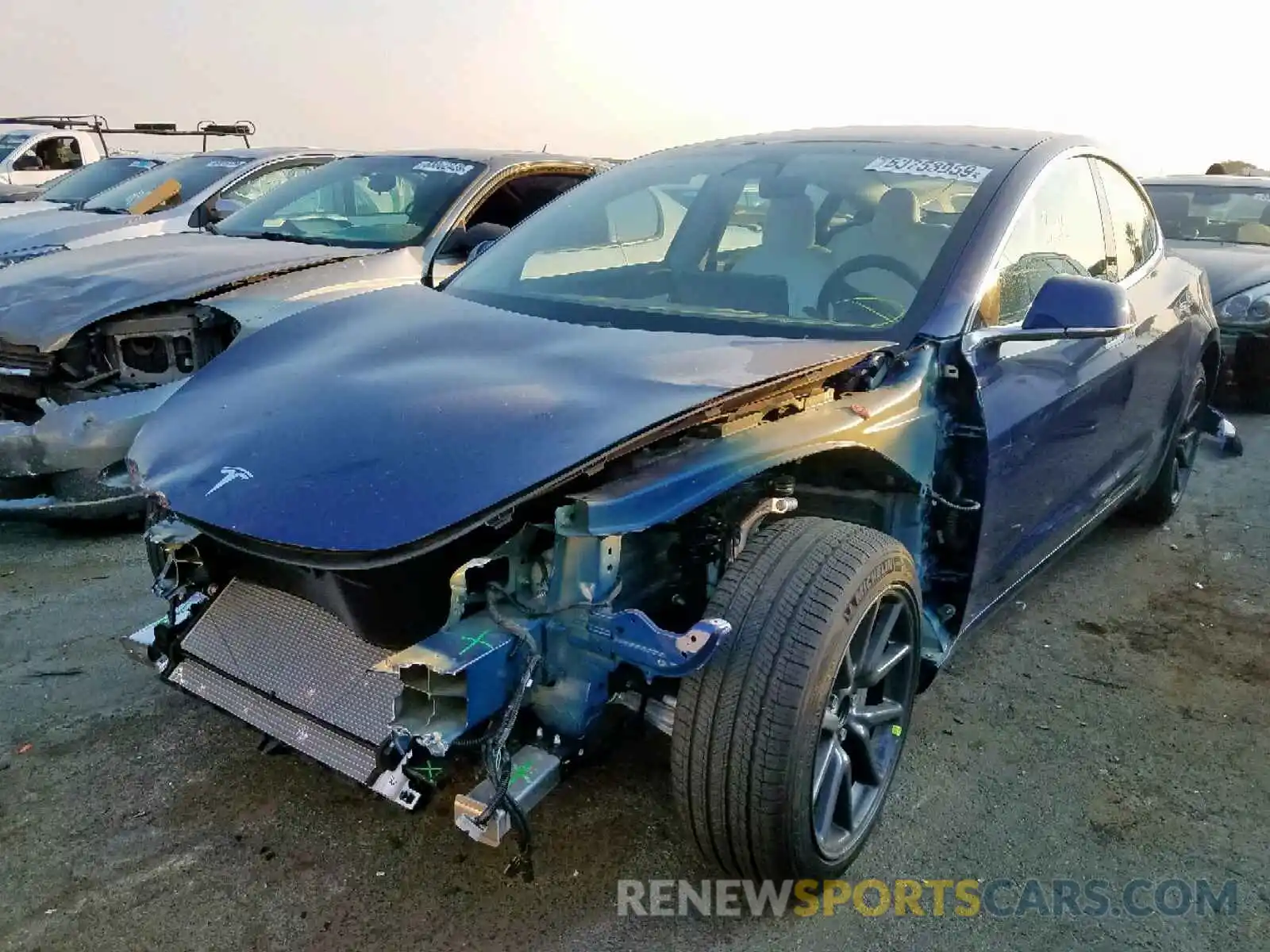 2 Photograph of a damaged car 5YJ3E1EA6KF302015 TESLA MODEL 3 2019