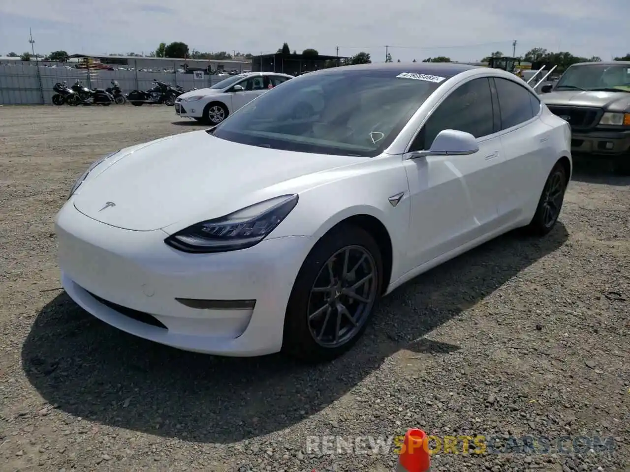 2 Photograph of a damaged car 5YJ3E1EA6KF302158 TESLA MODEL 3 2019