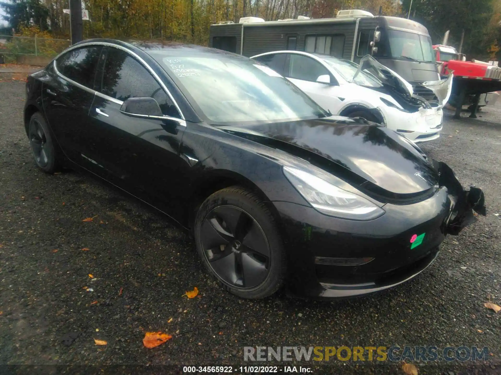 1 Photograph of a damaged car 5YJ3E1EA6KF304752 TESLA MODEL 3 2019