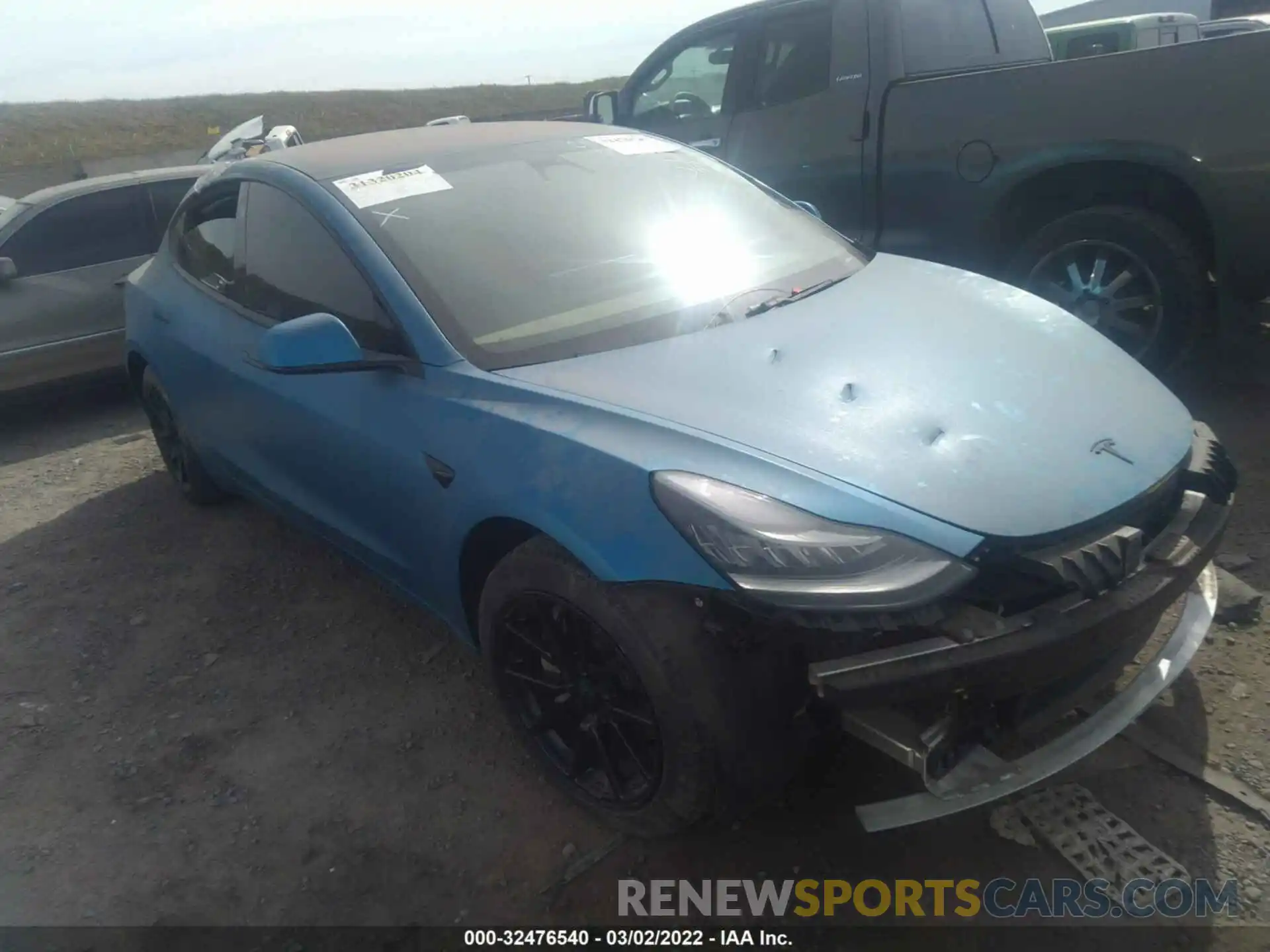 1 Photograph of a damaged car 5YJ3E1EA6KF306064 TESLA MODEL 3 2019