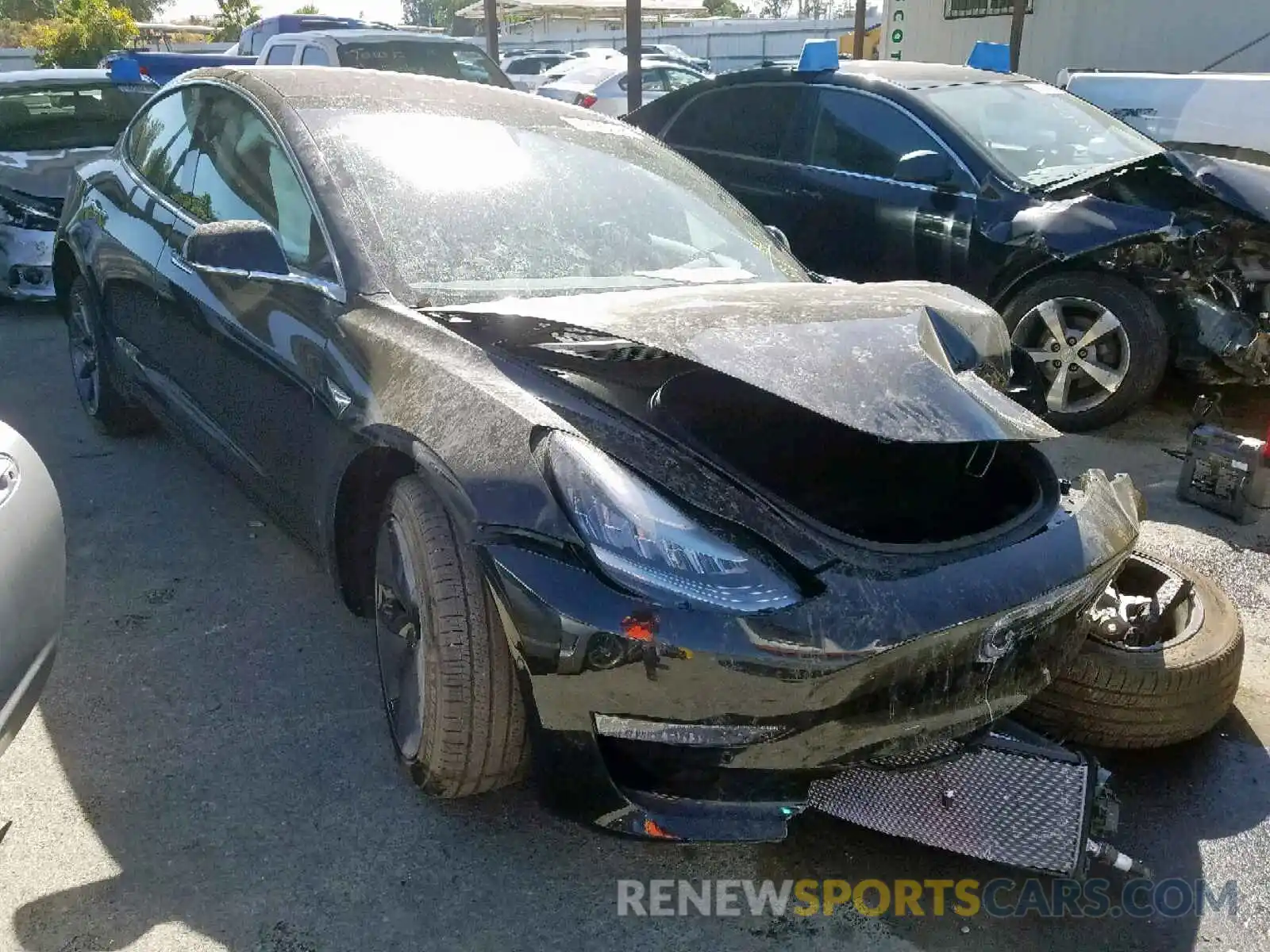 1 Photograph of a damaged car 5YJ3E1EA6KF306100 TESLA MODEL 3 2019