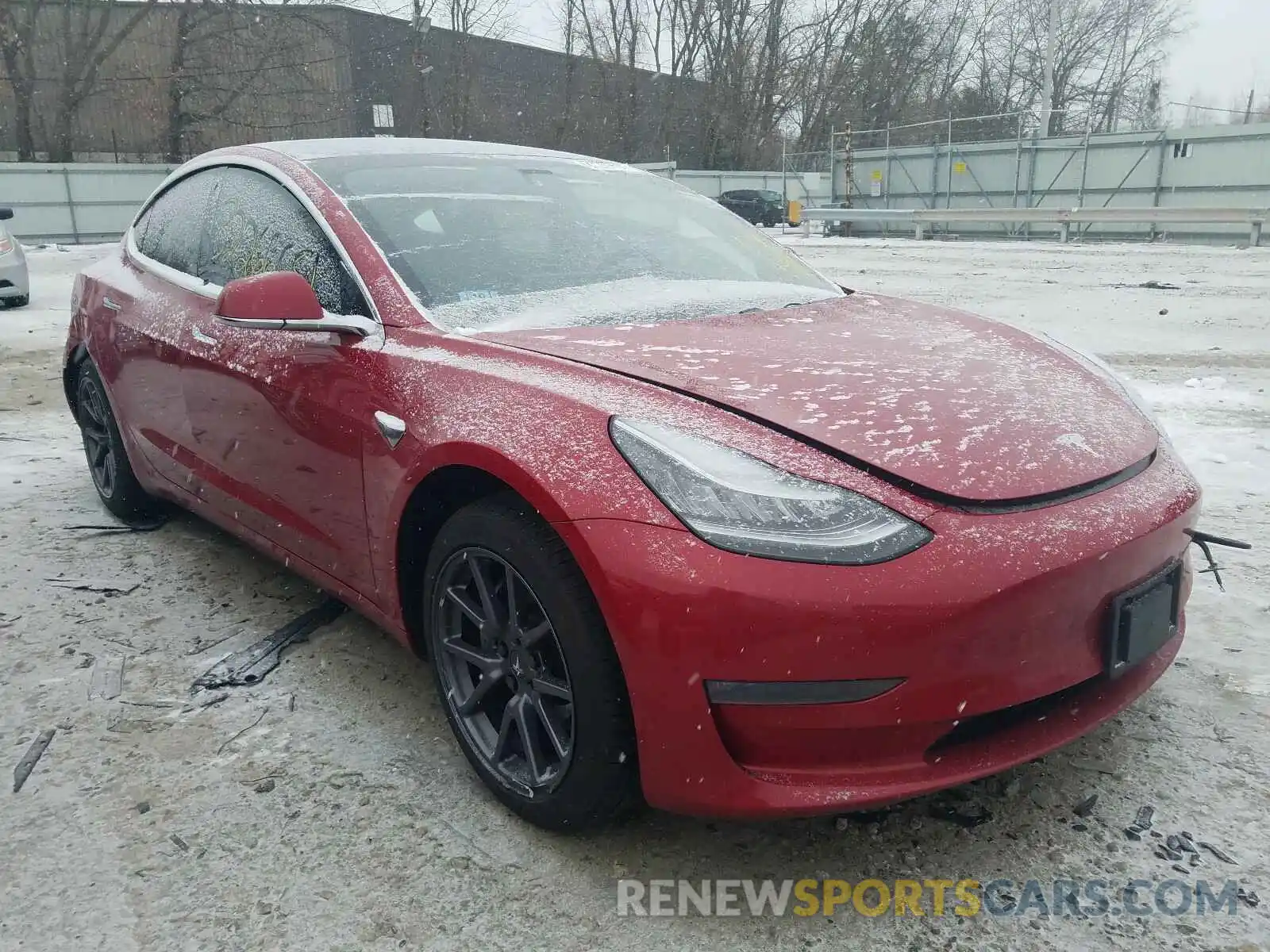 1 Photograph of a damaged car 5YJ3E1EA6KF308672 TESLA MODEL 3 2019