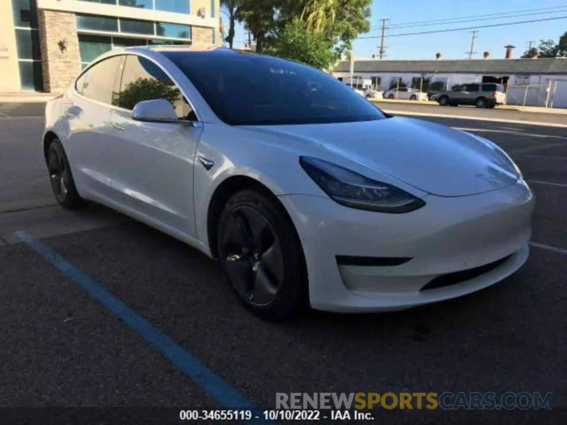 1 Photograph of a damaged car 5YJ3E1EA6KF309921 TESLA MODEL 3 2019