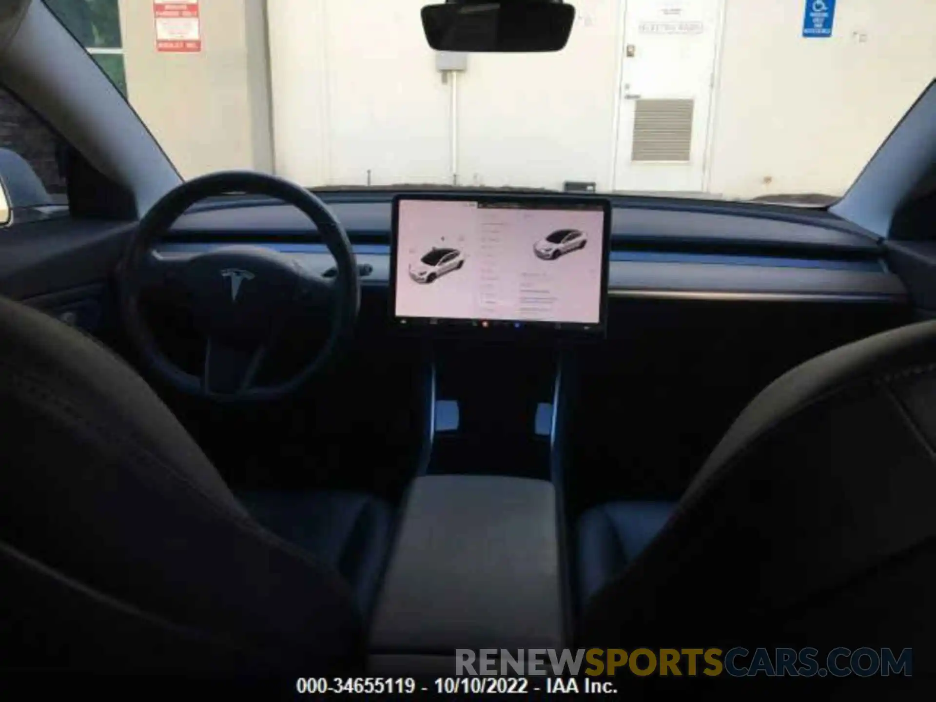 10 Photograph of a damaged car 5YJ3E1EA6KF309921 TESLA MODEL 3 2019