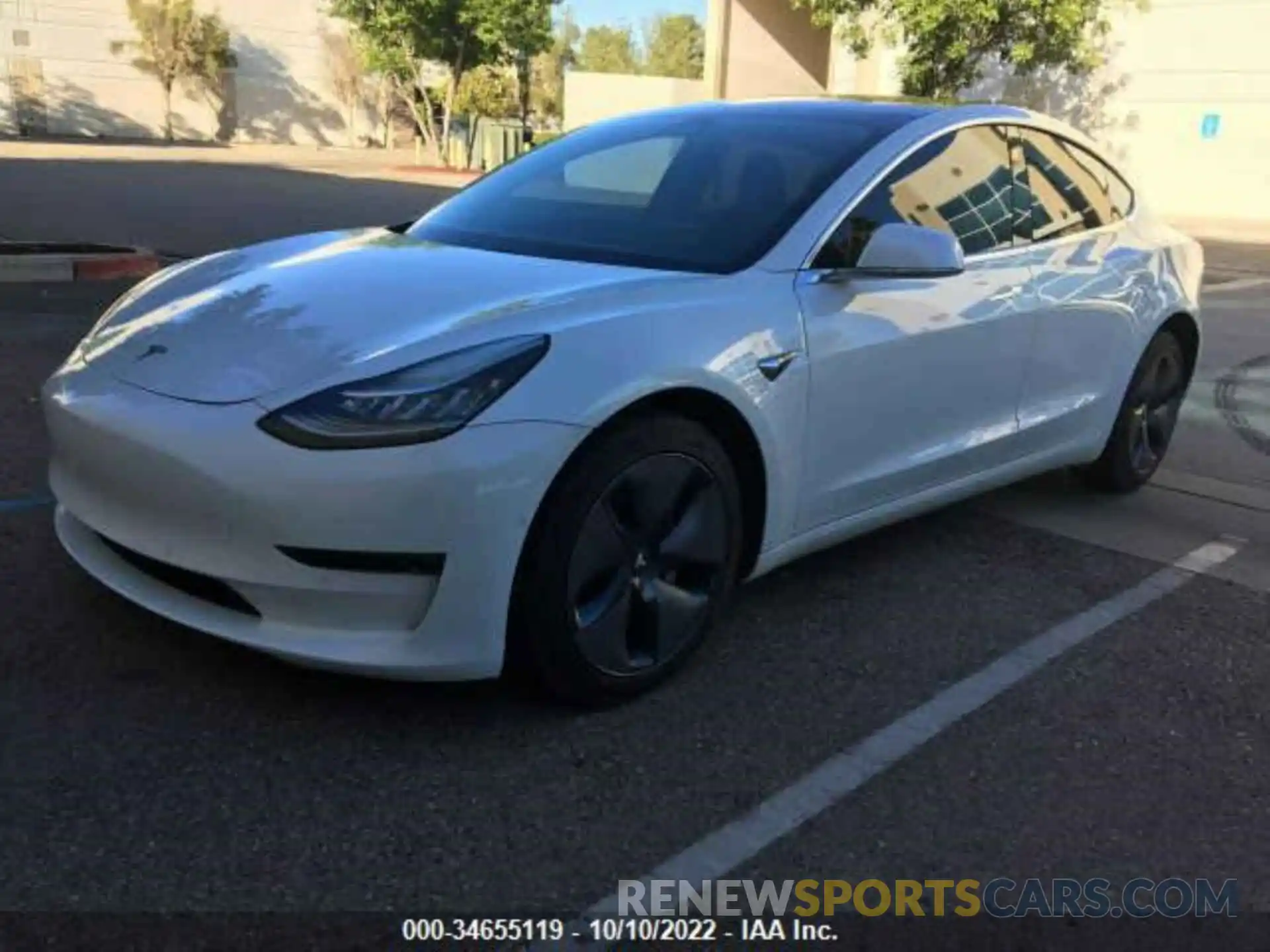 2 Photograph of a damaged car 5YJ3E1EA6KF309921 TESLA MODEL 3 2019