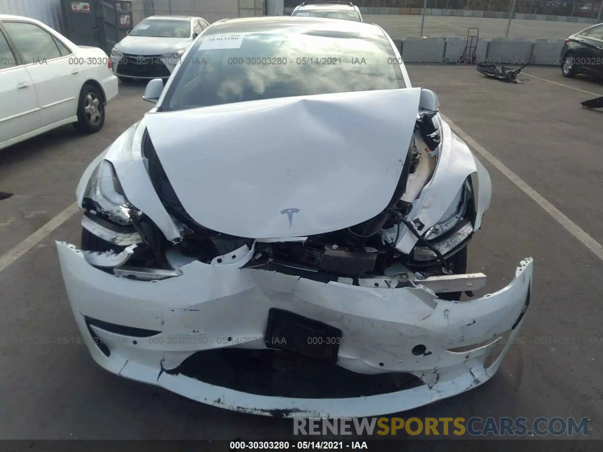 6 Photograph of a damaged car 5YJ3E1EA6KF310003 TESLA MODEL 3 2019