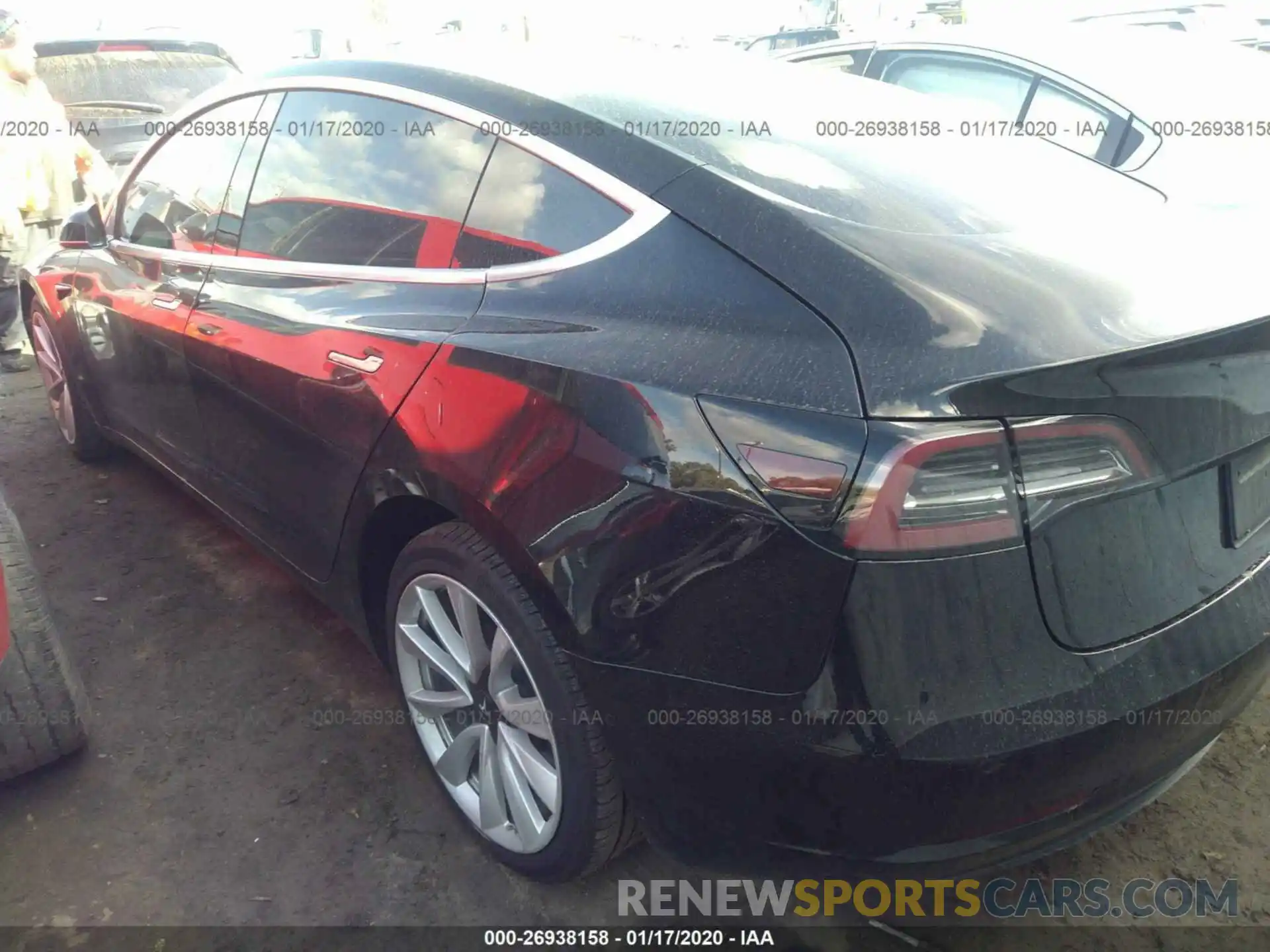 3 Photograph of a damaged car 5YJ3E1EA6KF310695 TESLA MODEL 3 2019