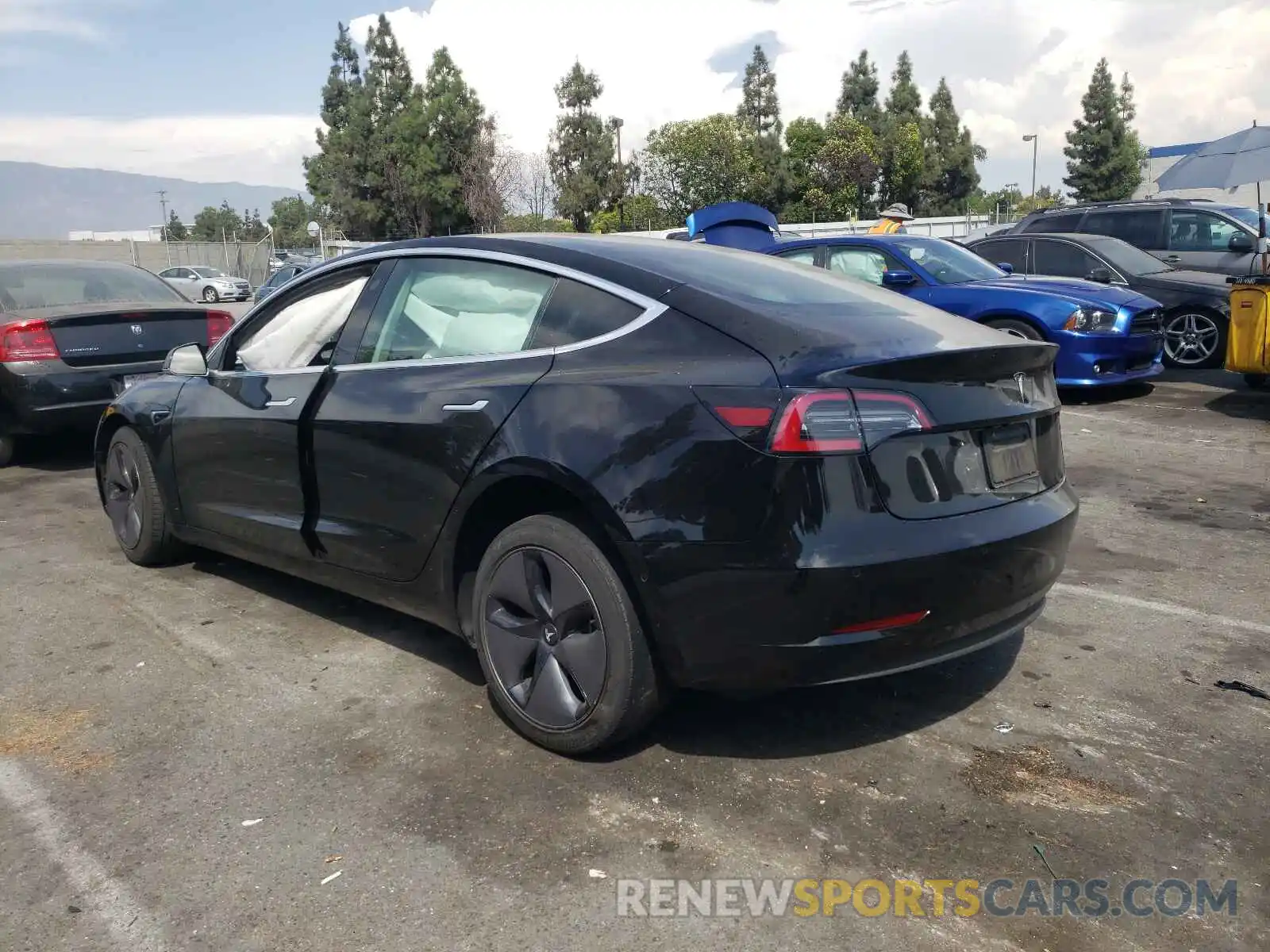 3 Photograph of a damaged car 5YJ3E1EA6KF311975 TESLA MODEL 3 2019