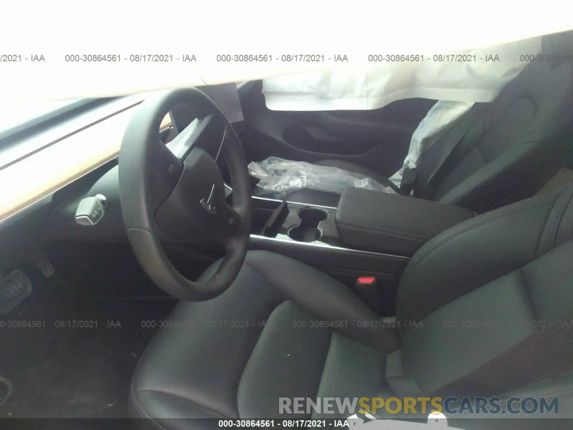 5 Photograph of a damaged car 5YJ3E1EA6KF313760 TESLA MODEL 3 2019