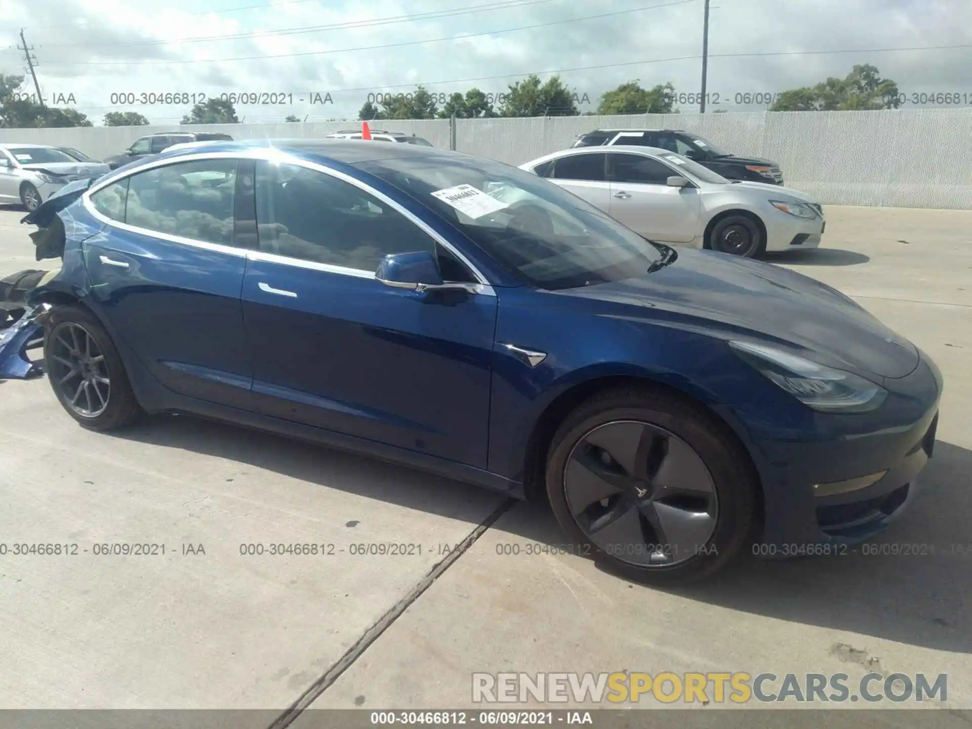 1 Photograph of a damaged car 5YJ3E1EA6KF313841 TESLA MODEL 3 2019