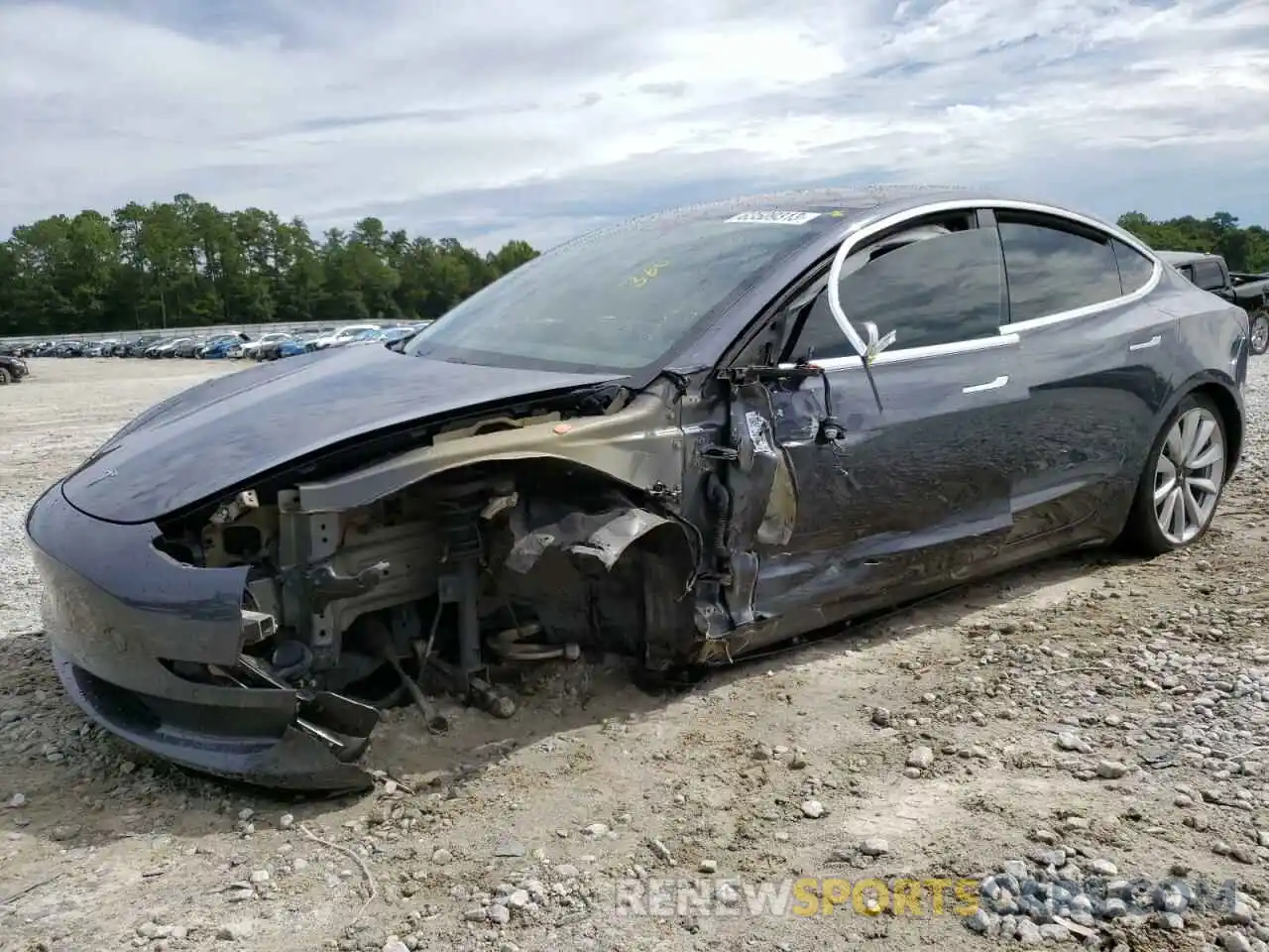 1 Photograph of a damaged car 5YJ3E1EA6KF314987 TESLA MODEL 3 2019