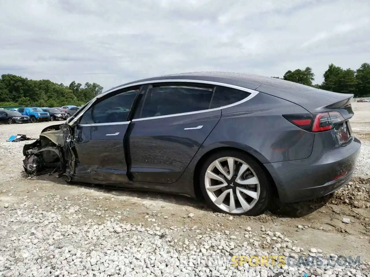 2 Photograph of a damaged car 5YJ3E1EA6KF314987 TESLA MODEL 3 2019