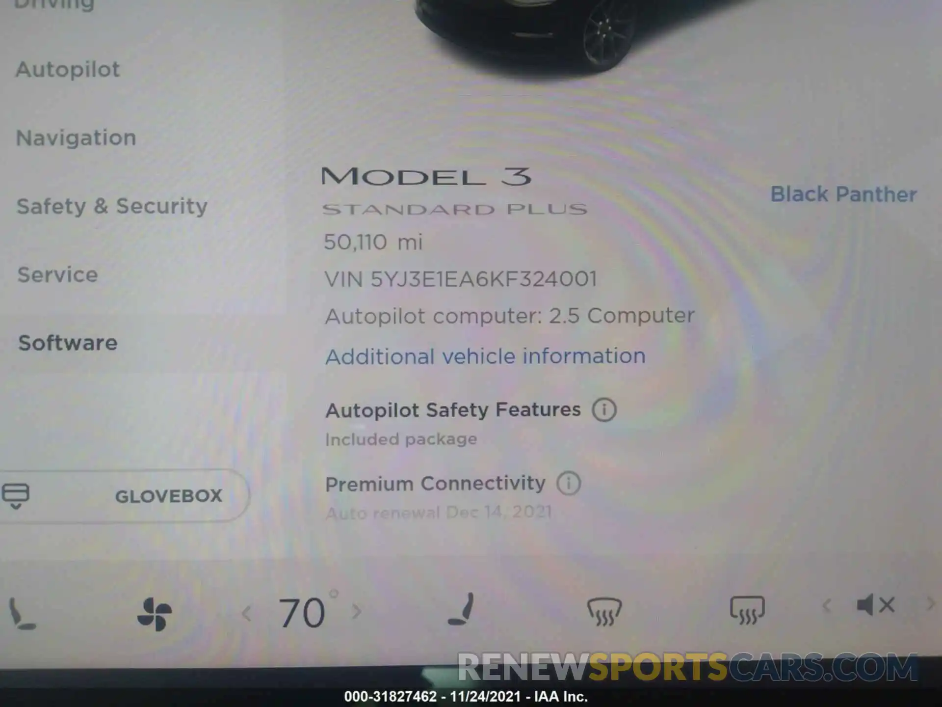 7 Photograph of a damaged car 5YJ3E1EA6KF324001 TESLA MODEL 3 2019