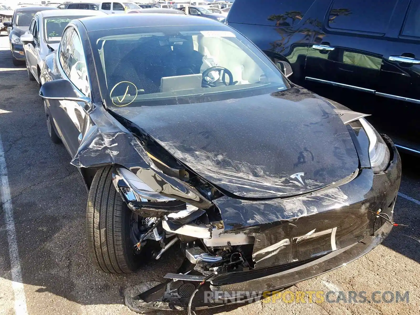 9 Photograph of a damaged car 5YJ3E1EA6KF324581 TESLA MODEL 3 2019