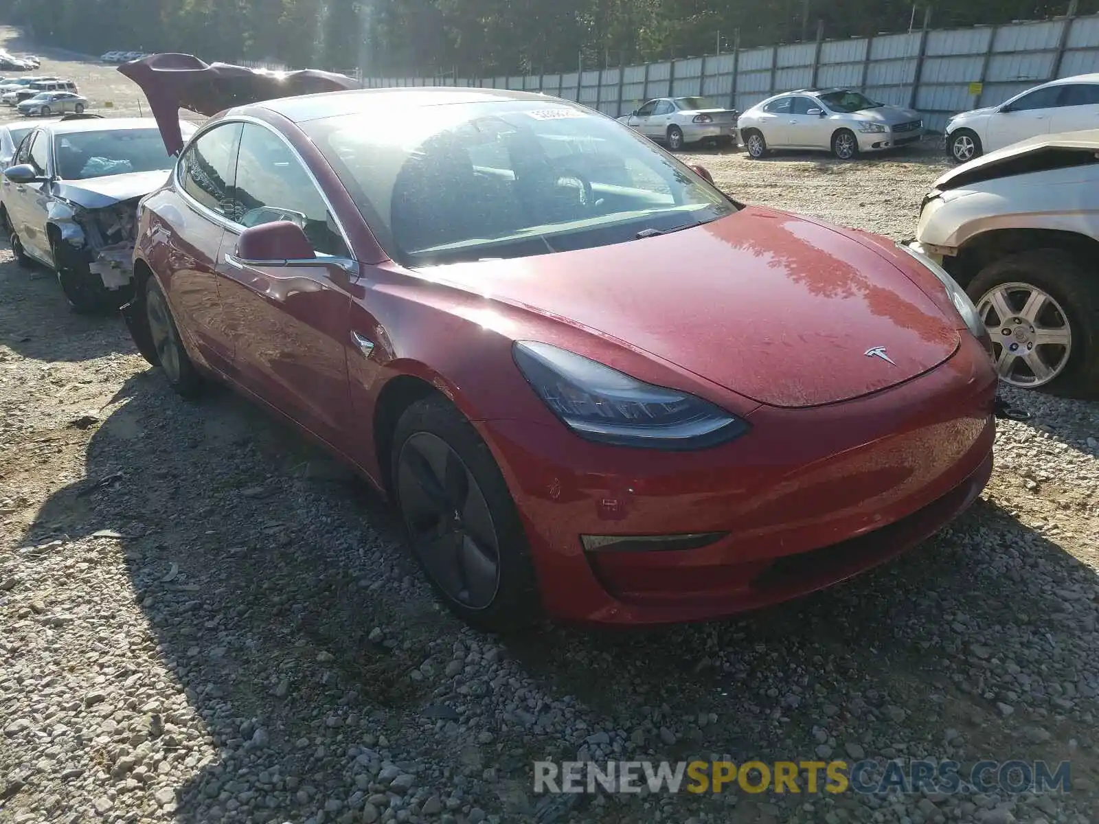 1 Photograph of a damaged car 5YJ3E1EA6KF324824 TESLA MODEL 3 2019