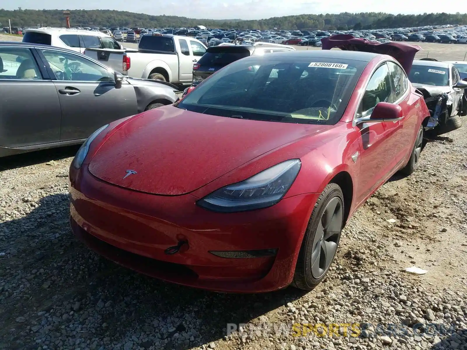 2 Photograph of a damaged car 5YJ3E1EA6KF324824 TESLA MODEL 3 2019